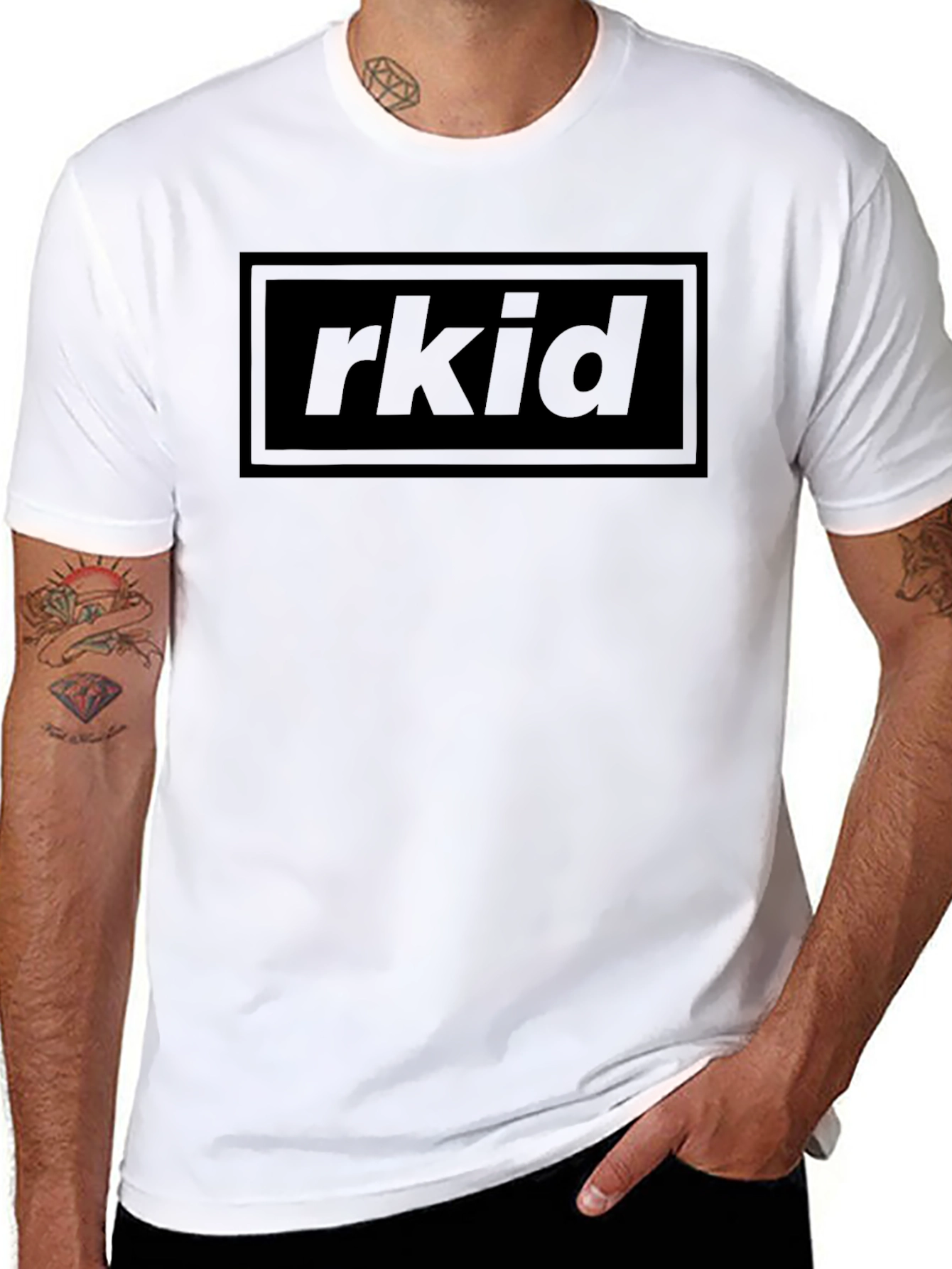 Rkid Graphic Print T-Shirt - Black