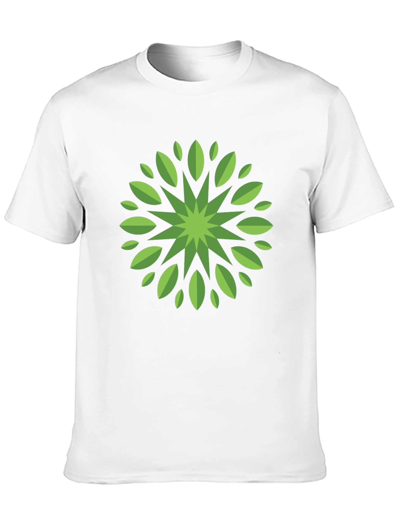 Leaf Mandala Graphic Tee - Stylish Black T-Shirt