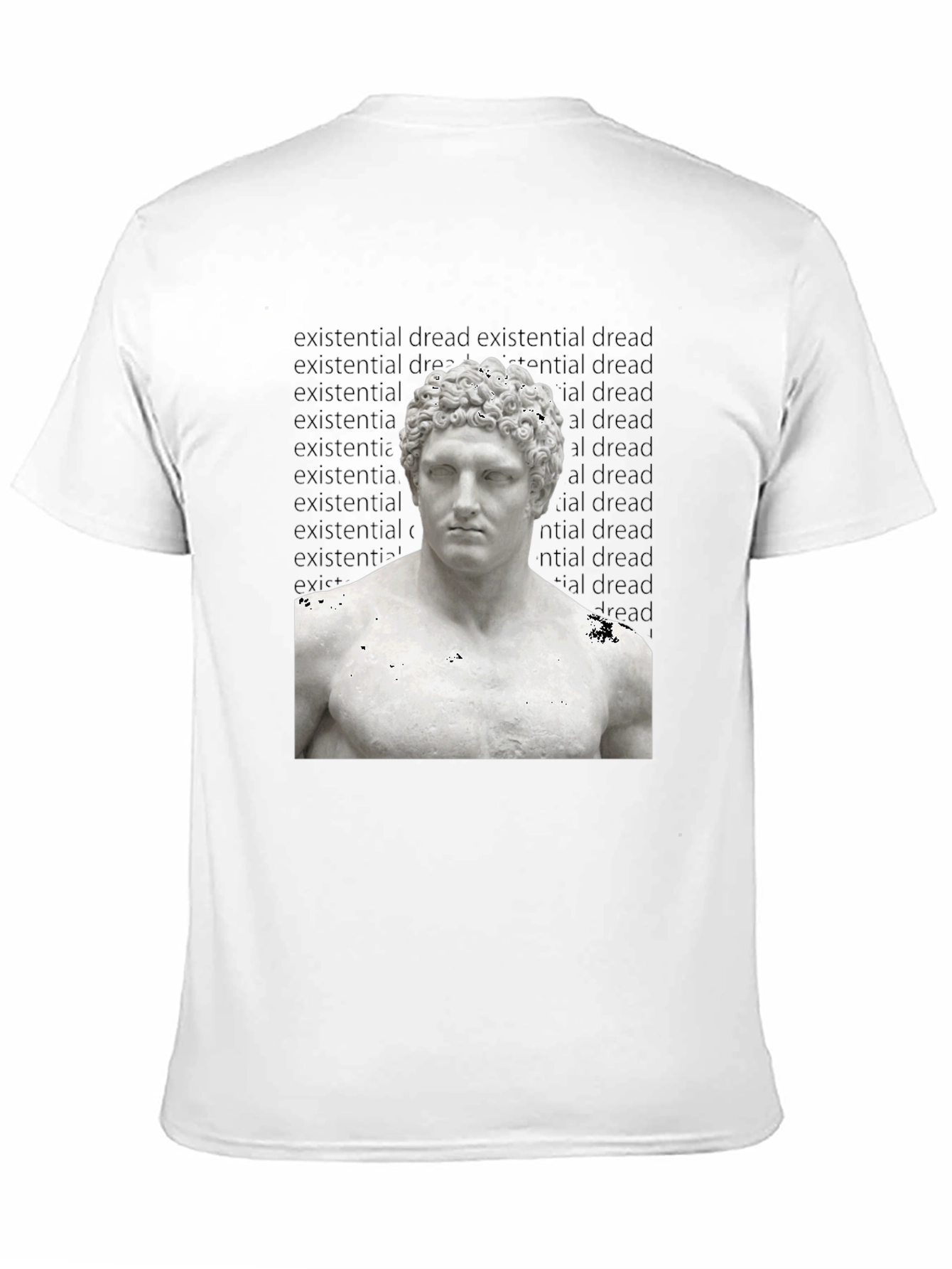 Existential Dread Statue Graphic T-Shirt