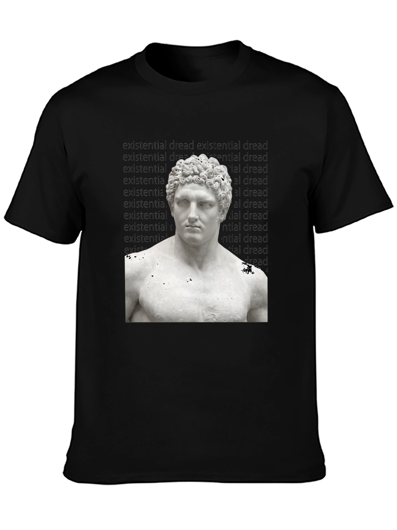 Existential Dread Statue Graphic T-Shirt
