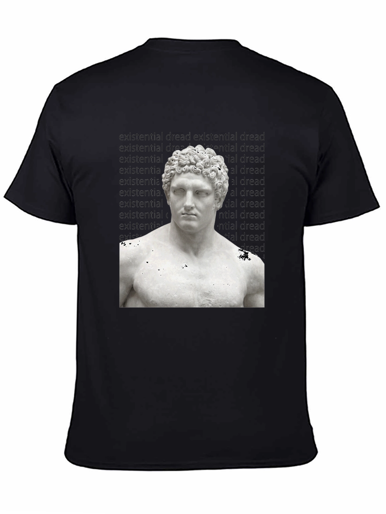 Existential Dread Statue Graphic T-Shirt