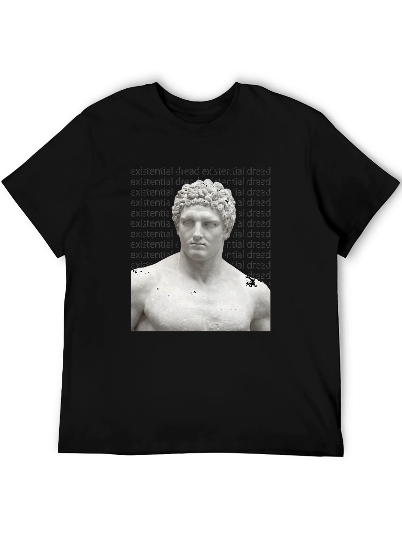 Existential Dread Statue Graphic T-Shirt