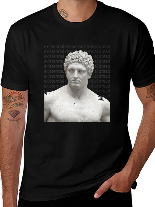 Existential Dread Statue Graphic T-Shirt