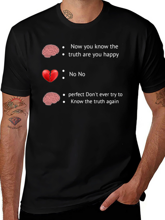 Brain and Broken Heart Graphic T-Shirt - Truth Hurts Tee