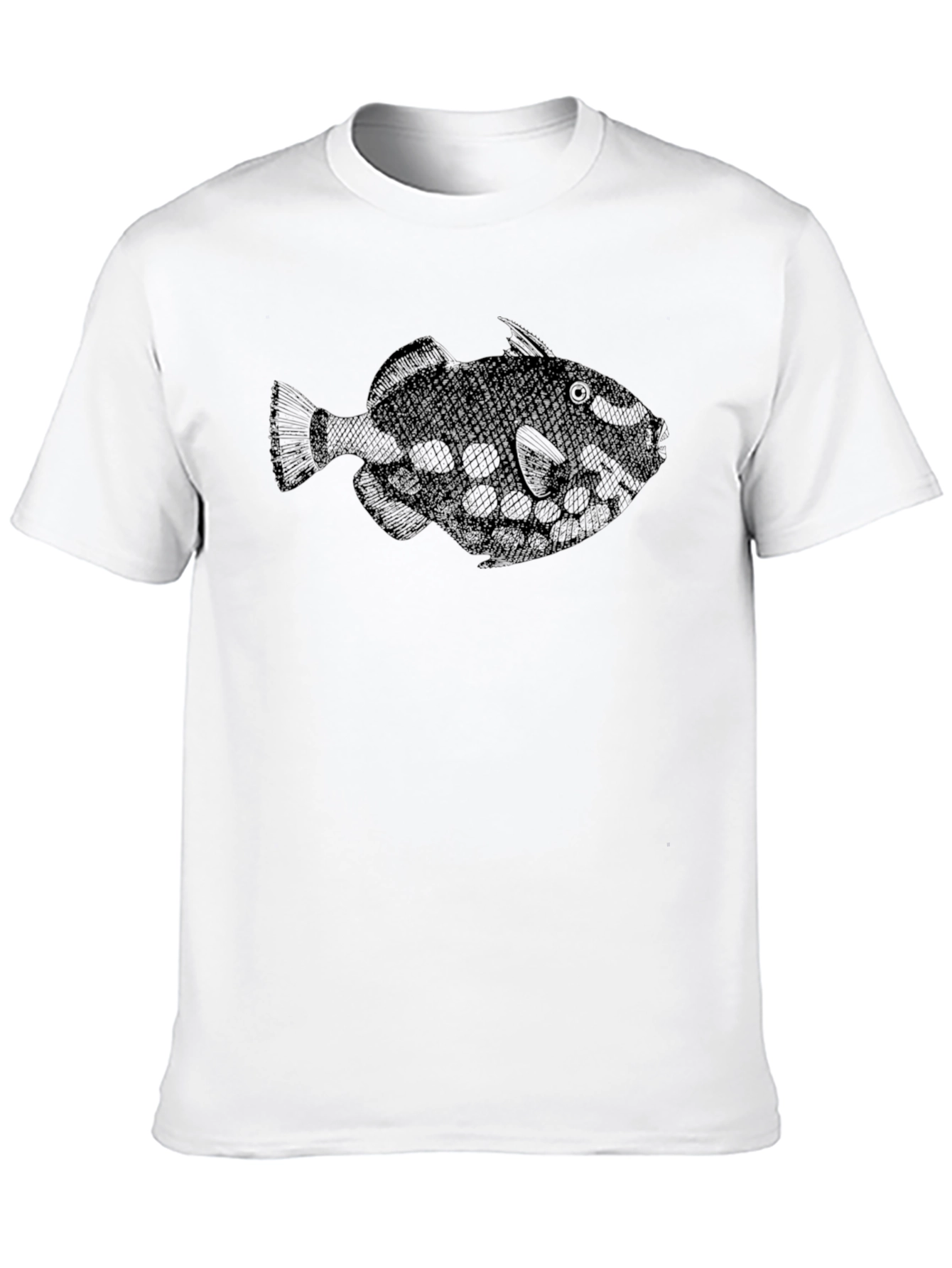 Cool Fish Graphic Black T-Shirt