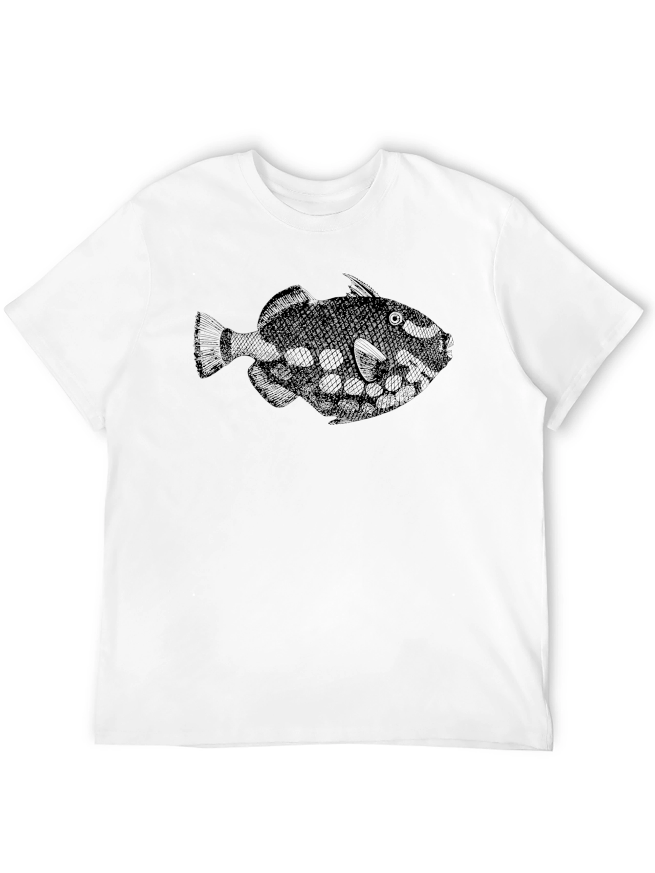 Cool Fish Graphic Black T-Shirt