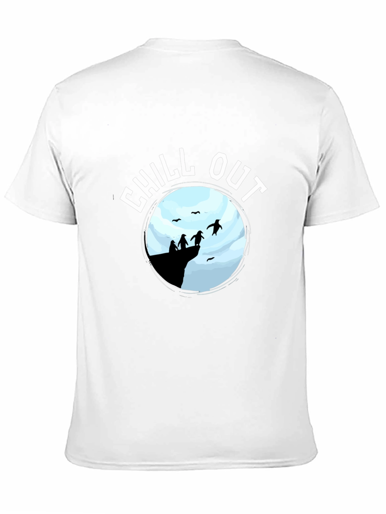 Chill Out Penguin Graphic T-Shirt