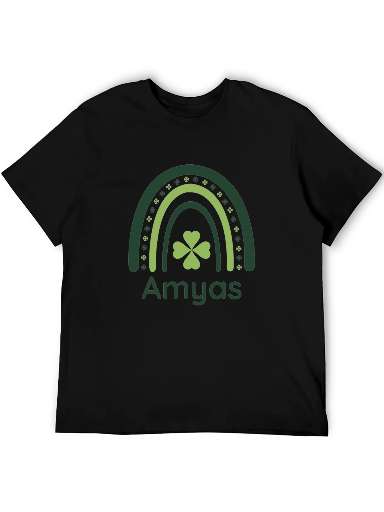 Amyas St. Patricks Day Clover Rainbow T-Shirt
