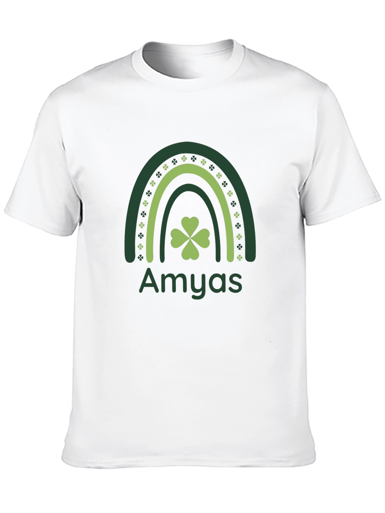Amyas St. Patricks Day Clover Rainbow T-Shirt