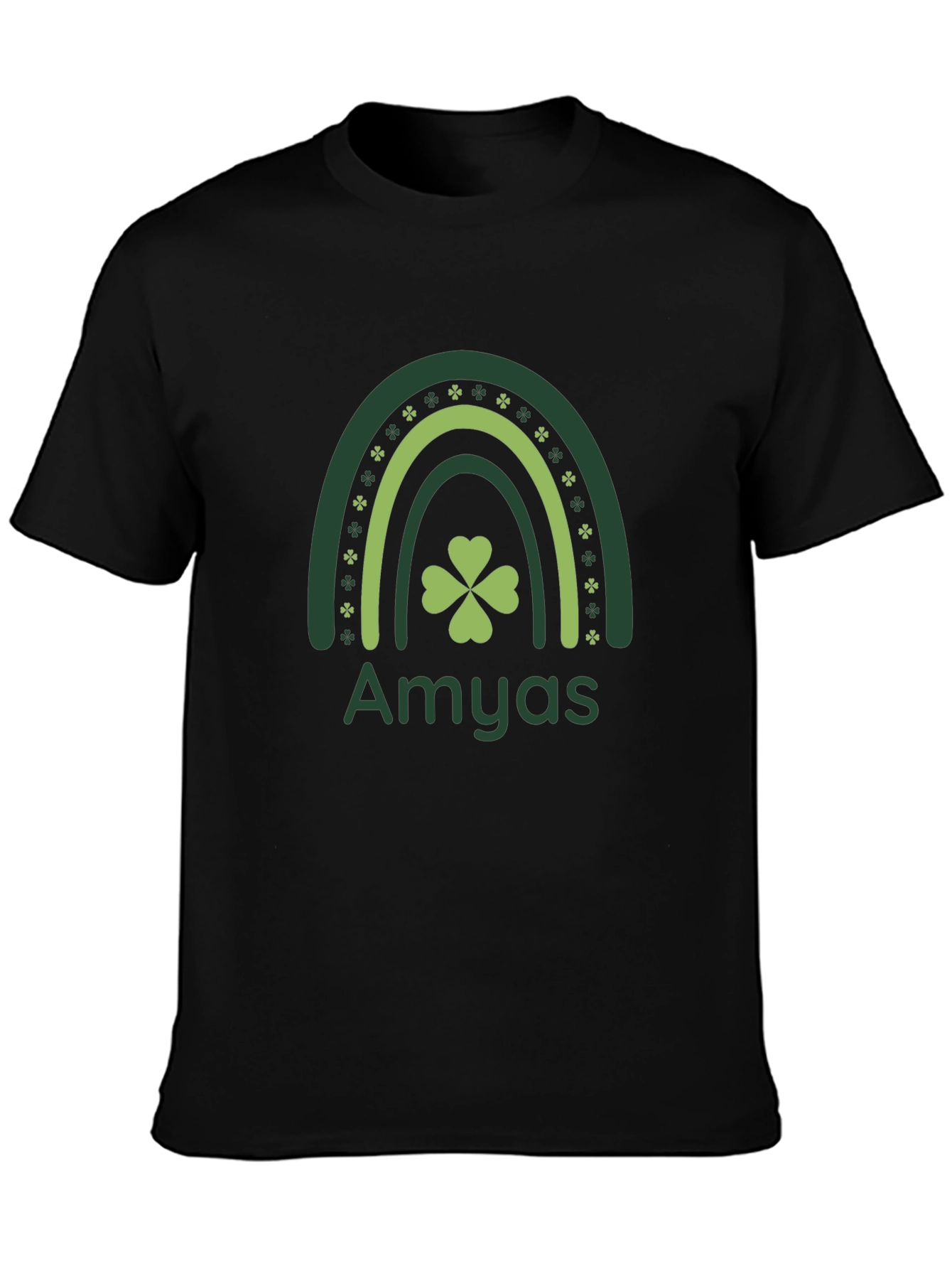 Amyas St. Patricks Day Clover Rainbow T-Shirt