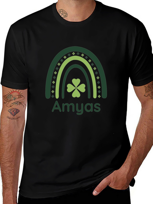Amyas St. Patricks Day Clover Rainbow T-Shirt