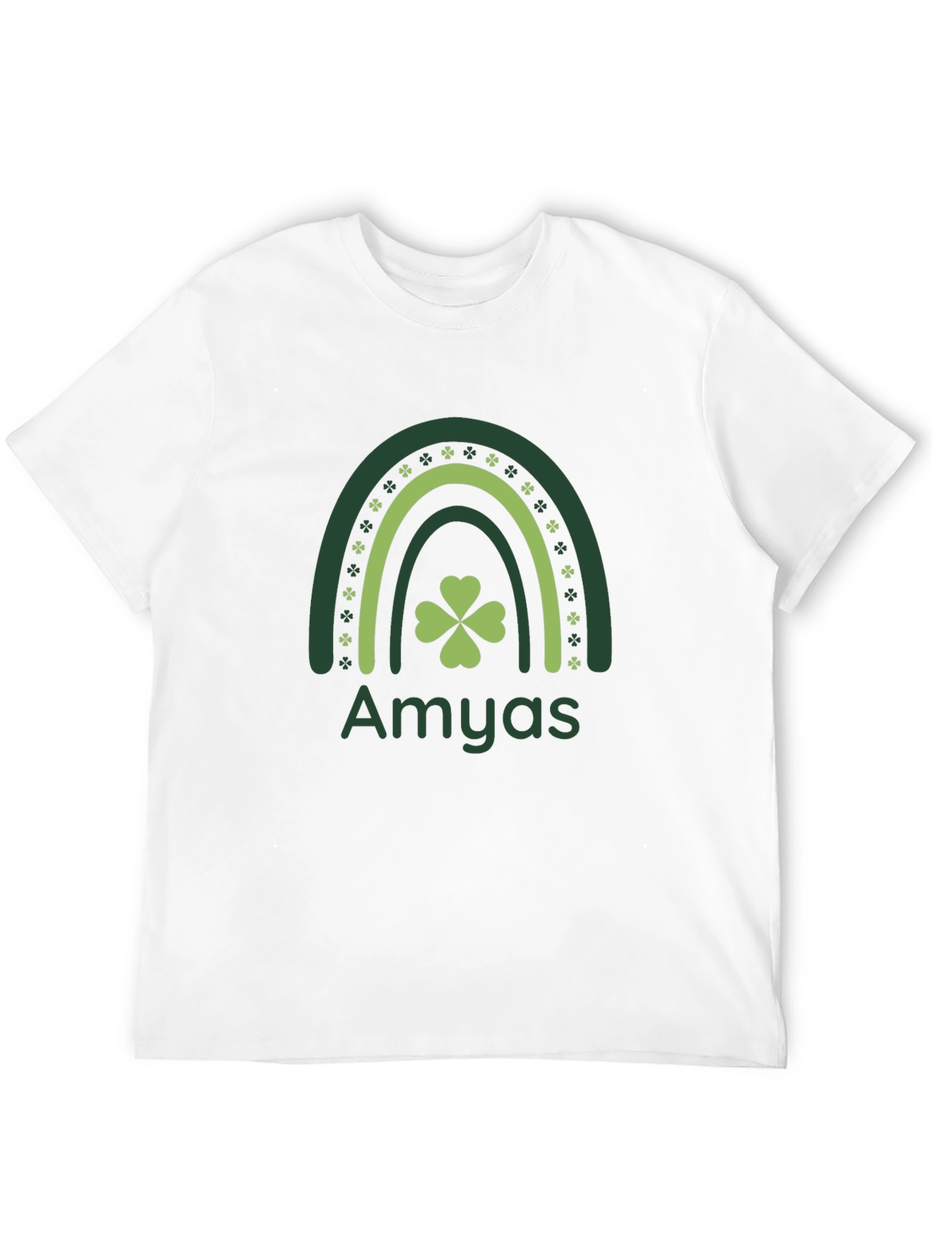 Amyas St. Patricks Day Clover Rainbow T-Shirt