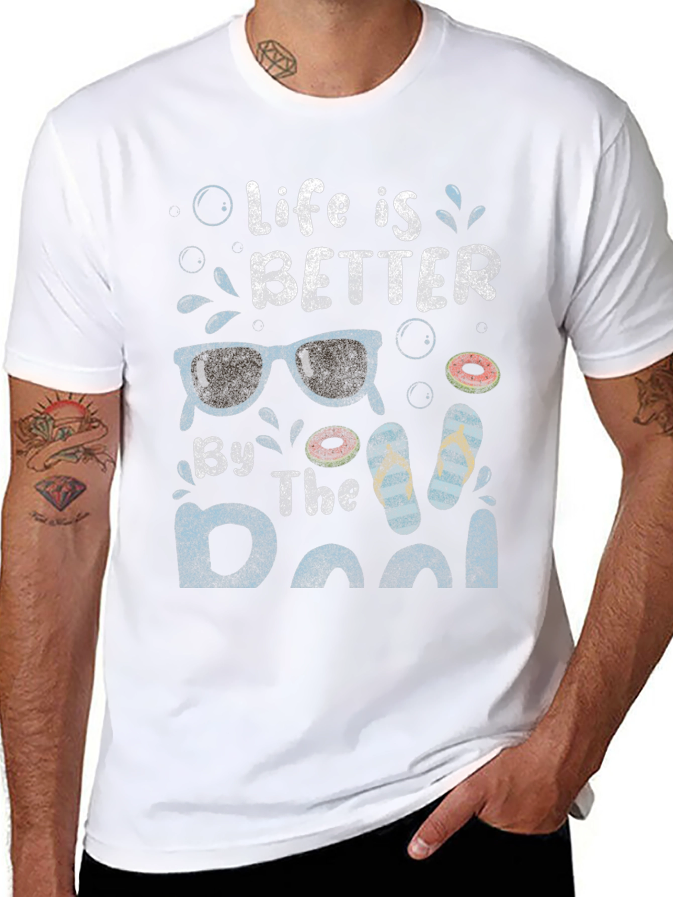 Life is Better By The Pool Graphic Tee