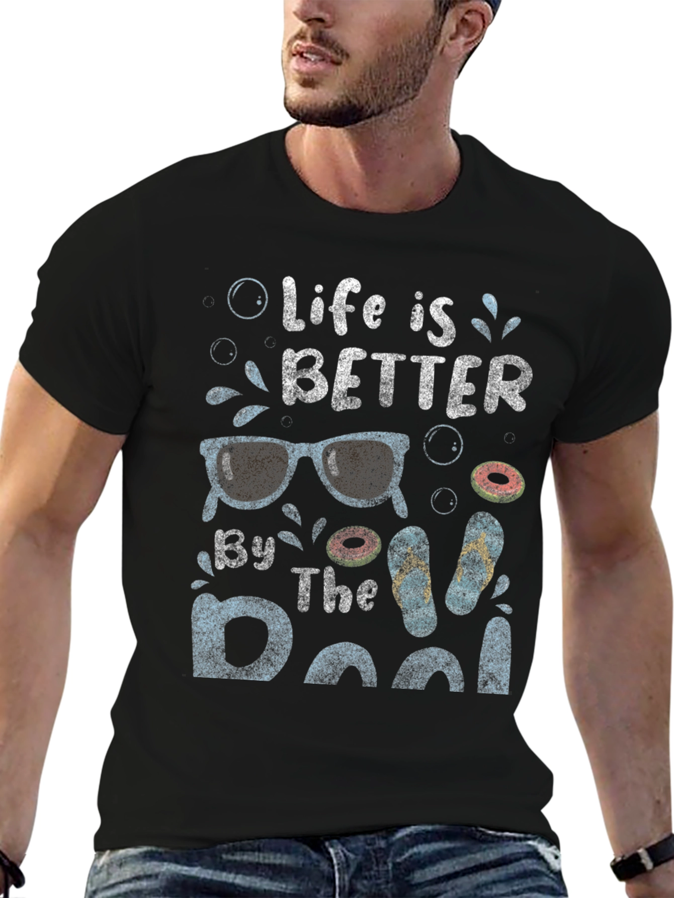 Life is Better By The Pool Graphic Tee