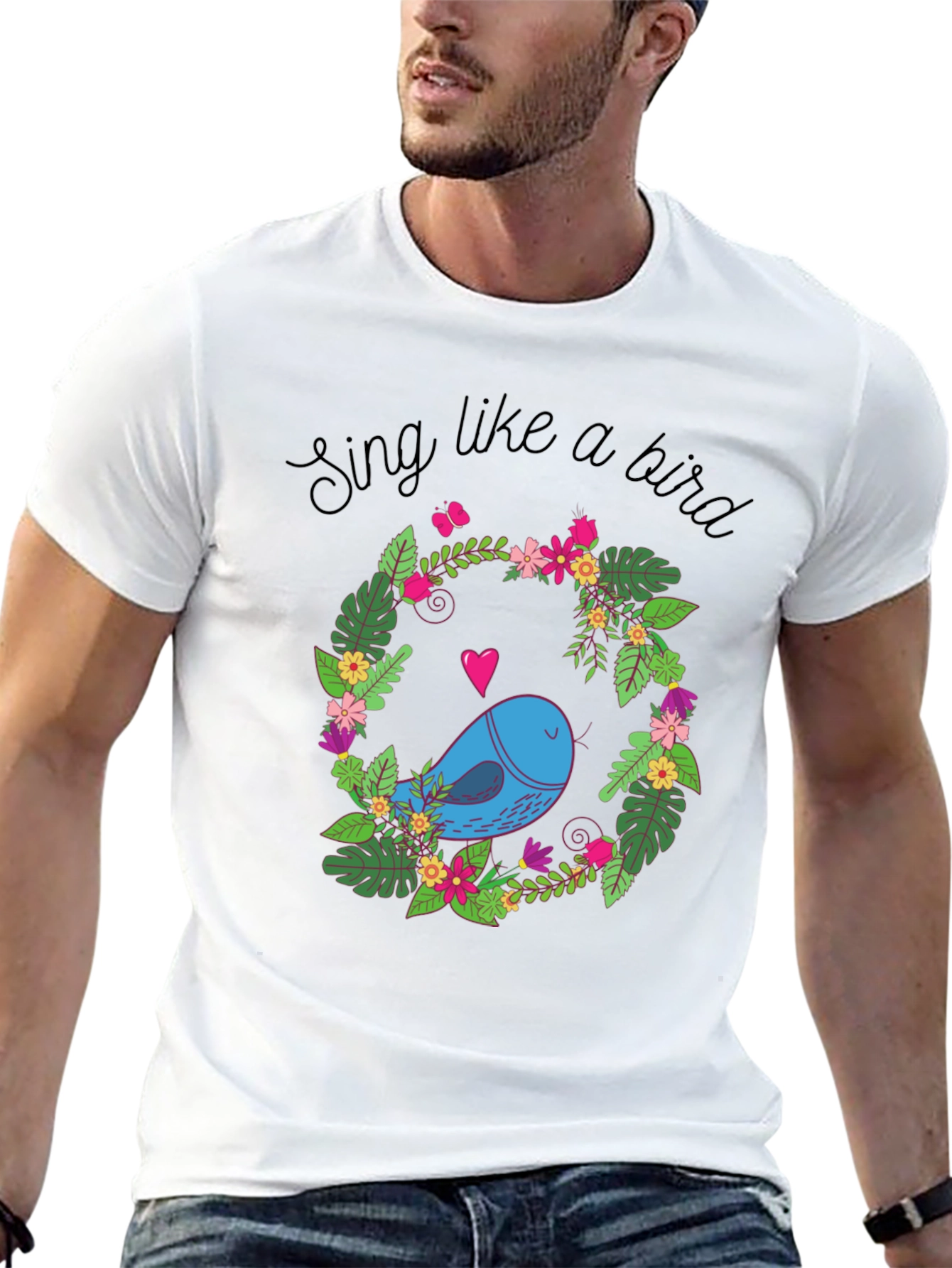Sing Like a Bird Floral Tee
