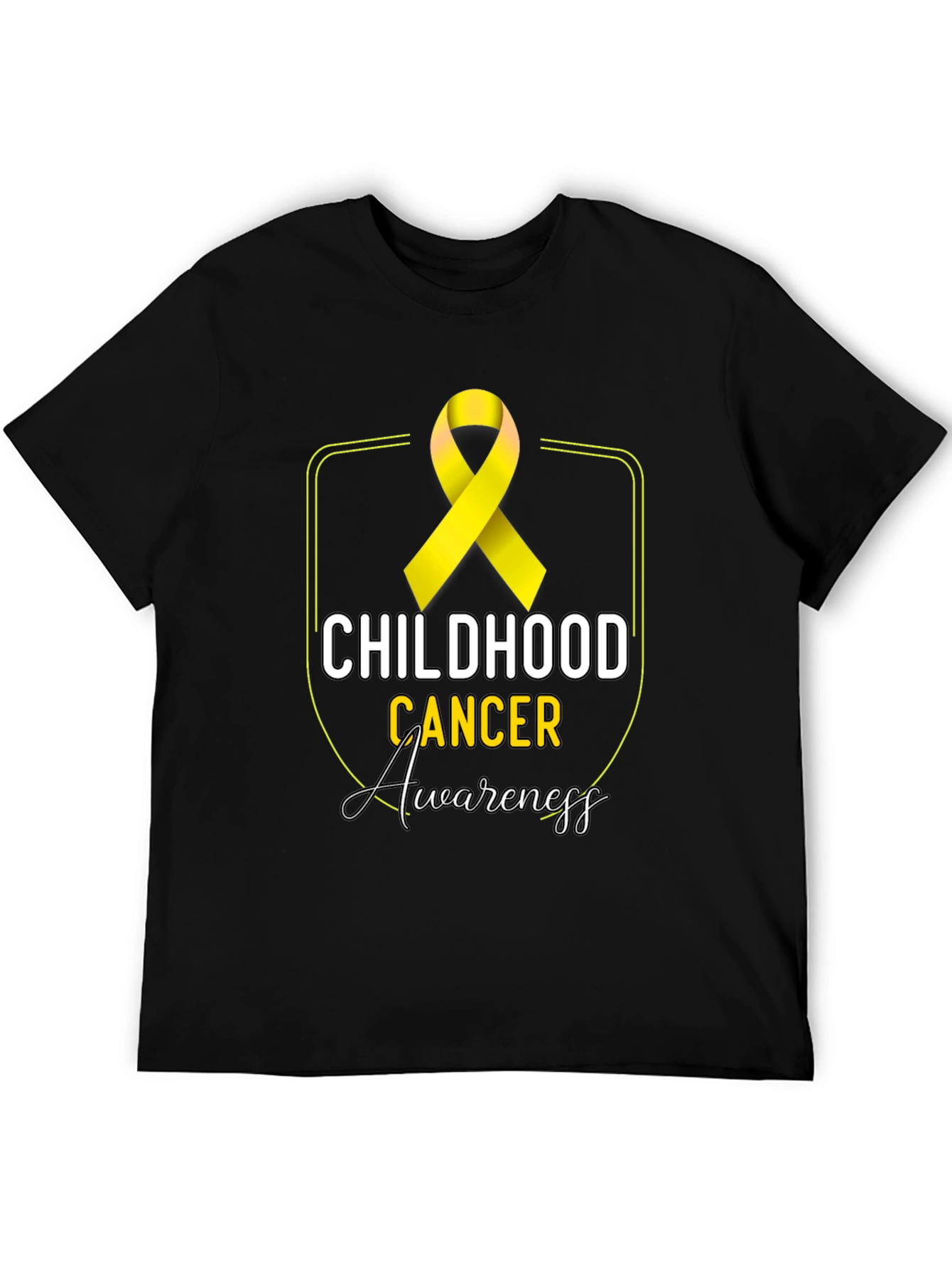 Childhood Cancer Awareness T-Shirt - Gold Ribbon
