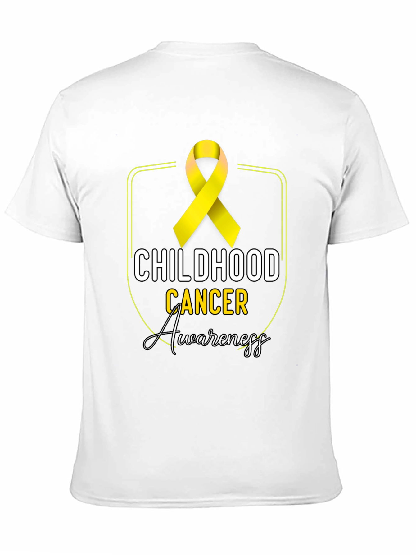 Childhood Cancer Awareness T-Shirt - Gold Ribbon