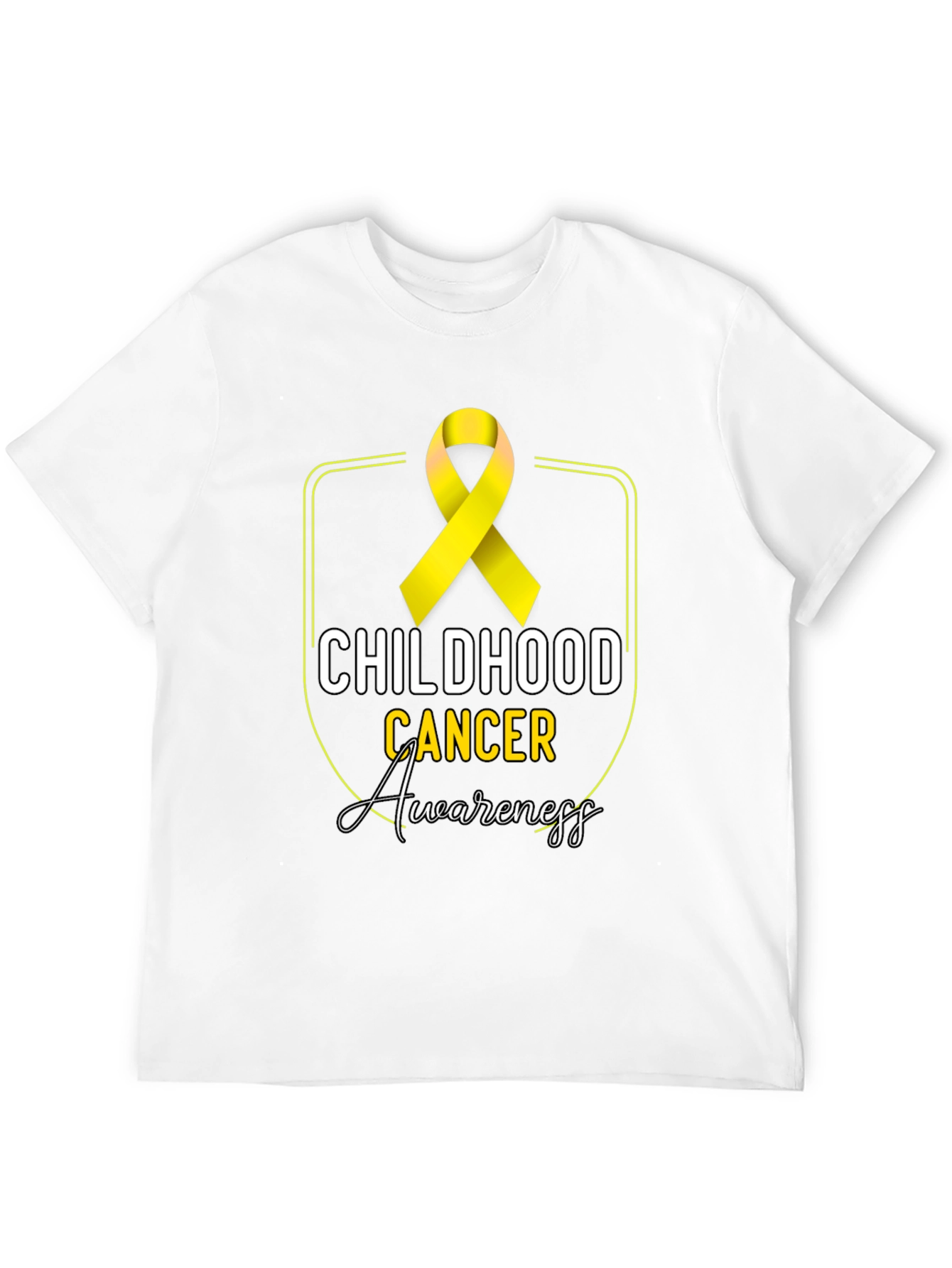 Childhood Cancer Awareness T-Shirt - Gold Ribbon