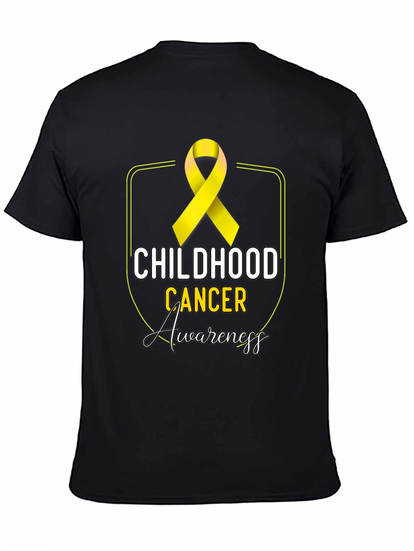 Childhood Cancer Awareness T-Shirt - Gold Ribbon