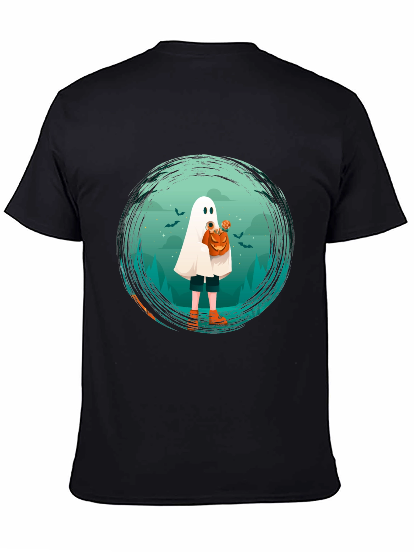 Halloween Ghost Graphic T-Shirt