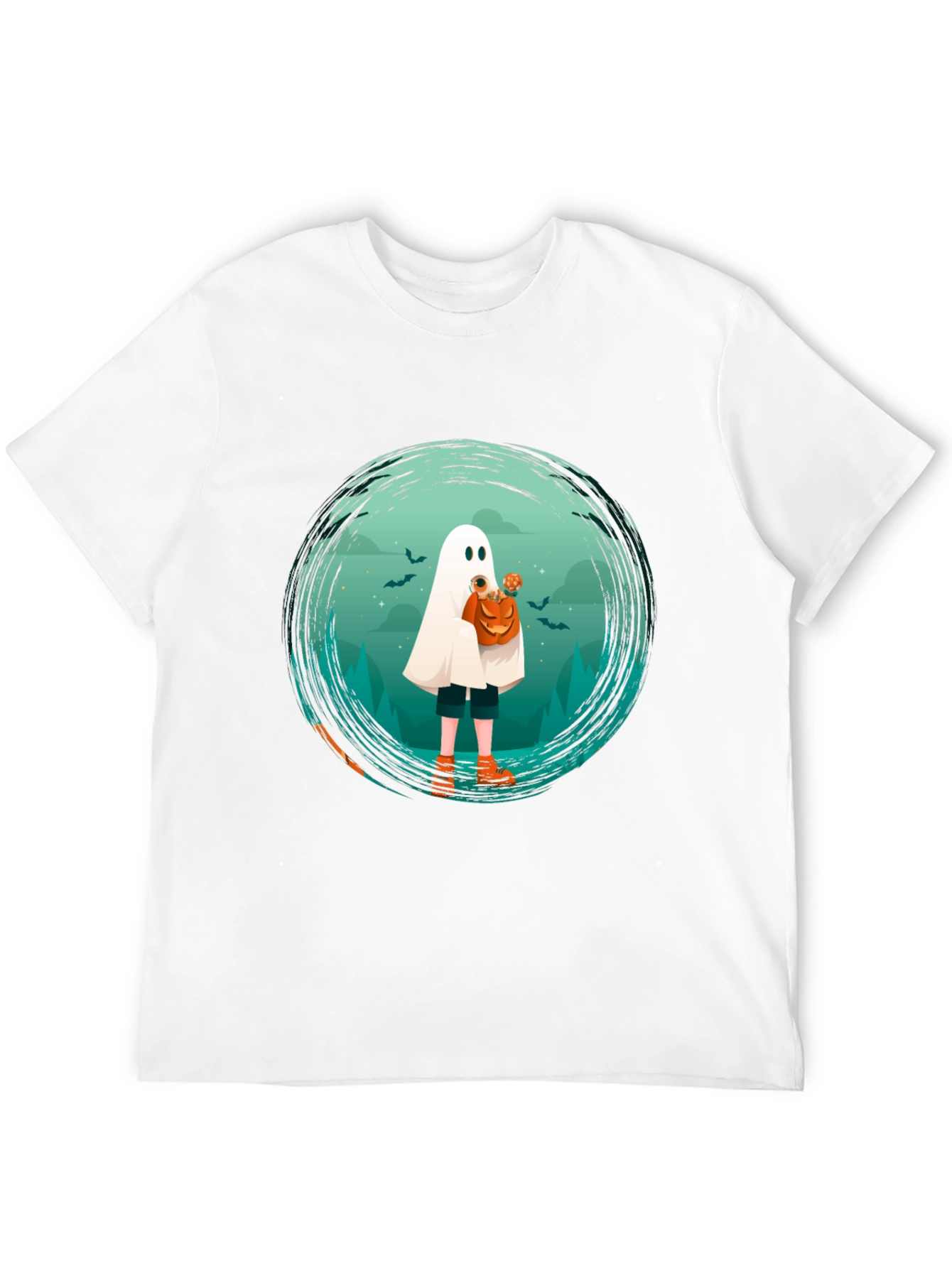 Halloween Ghost Graphic T-Shirt