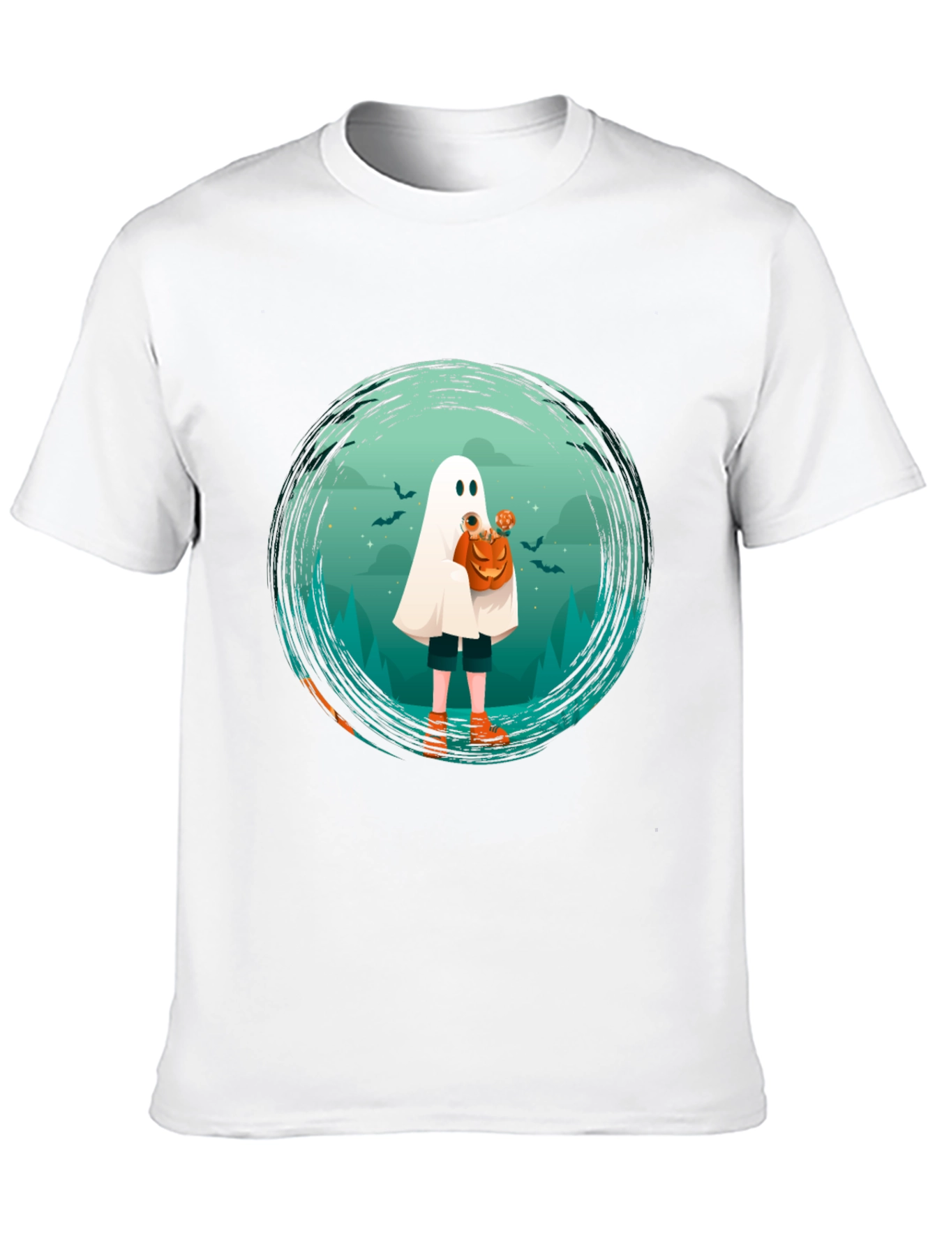 Halloween Ghost Graphic T-Shirt