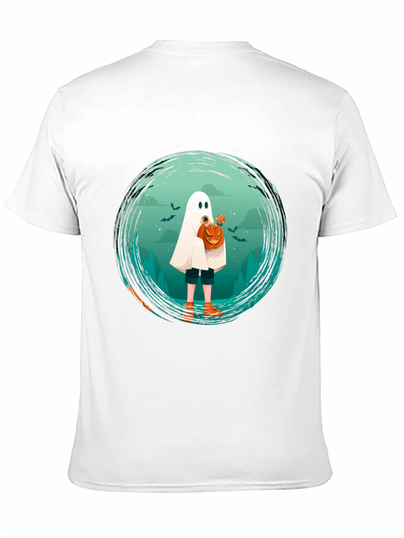 Halloween Ghost Graphic T-Shirt