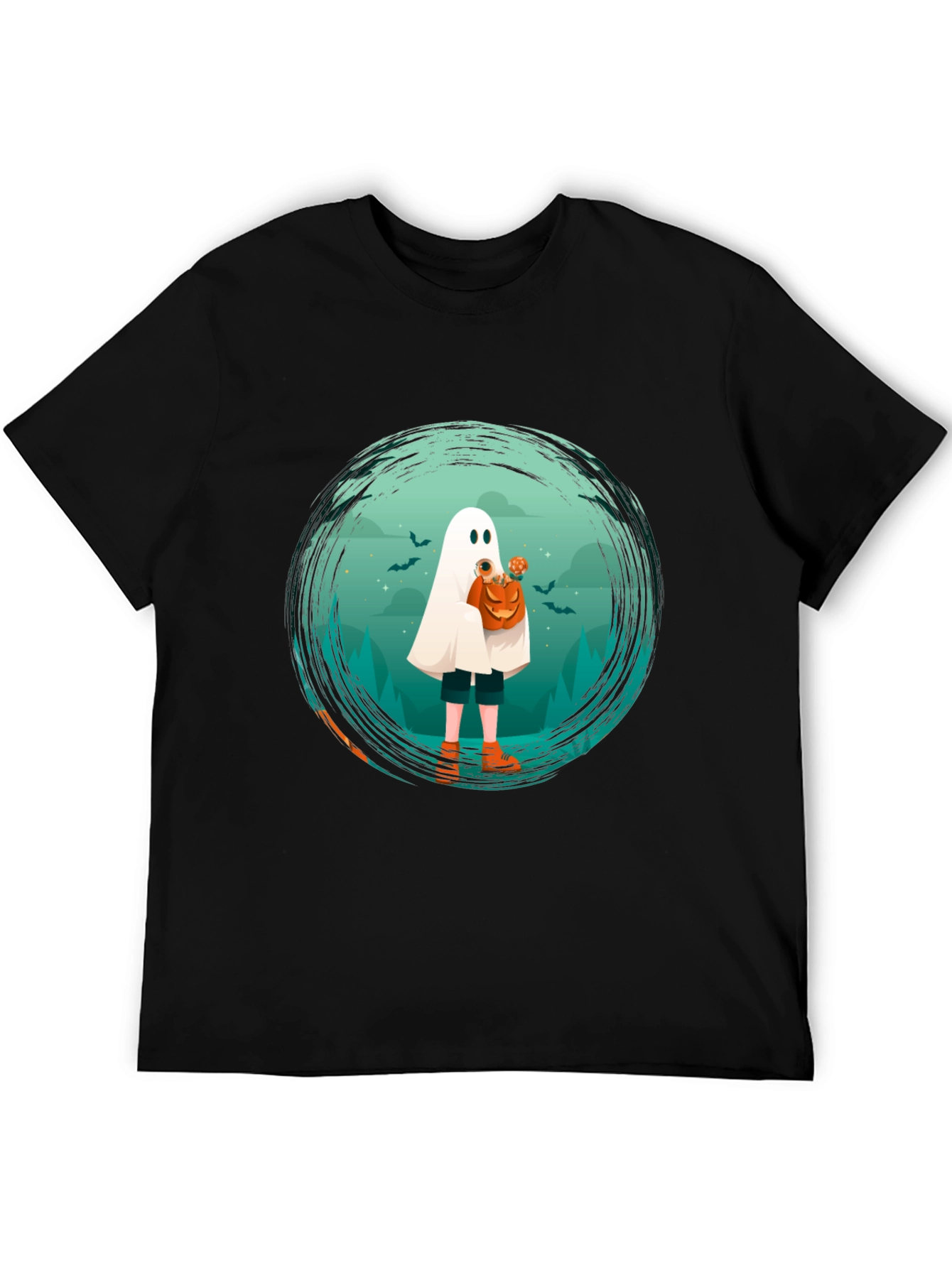 Halloween Ghost Graphic T-Shirt