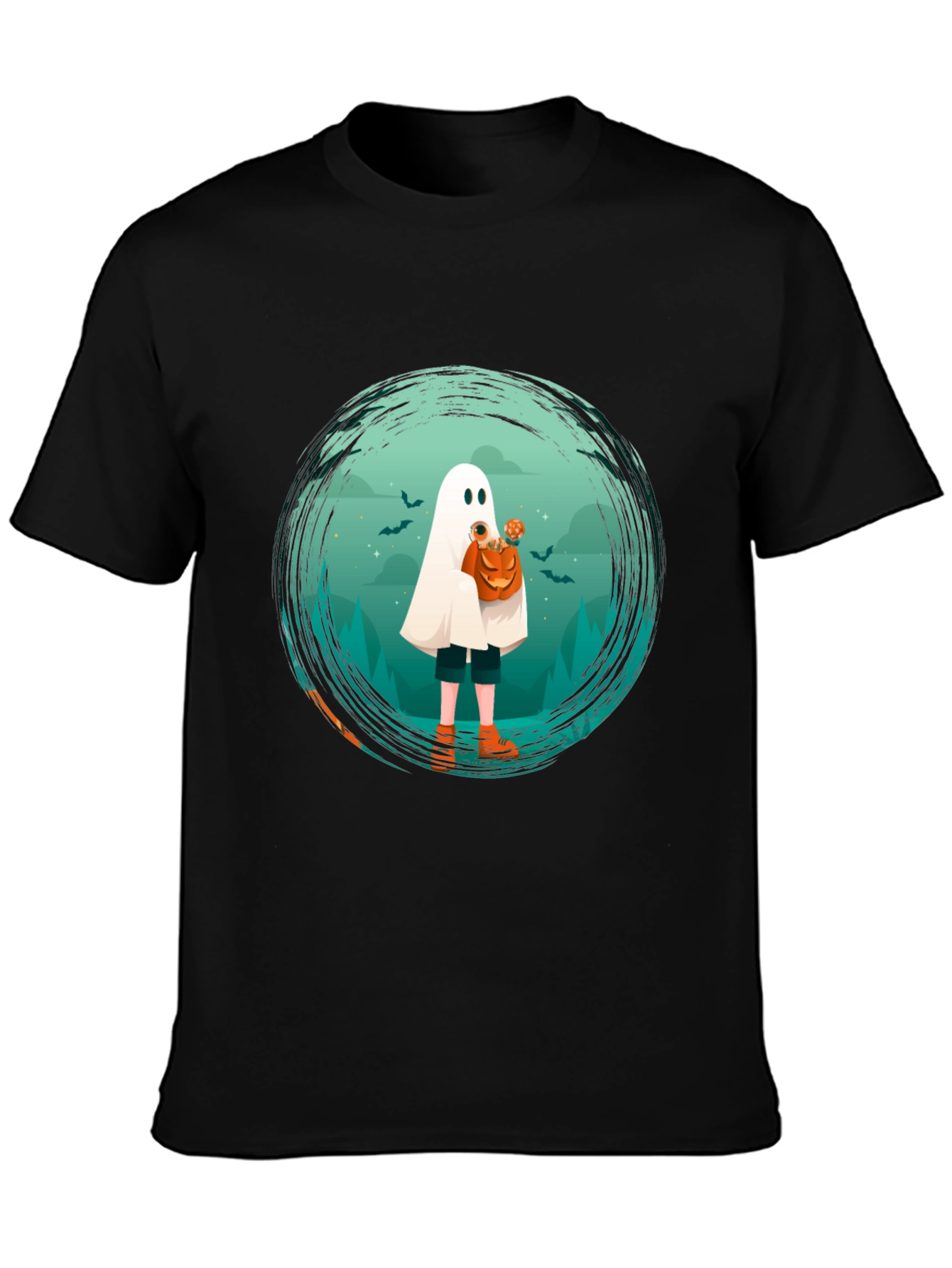 Halloween Ghost Graphic T-Shirt
