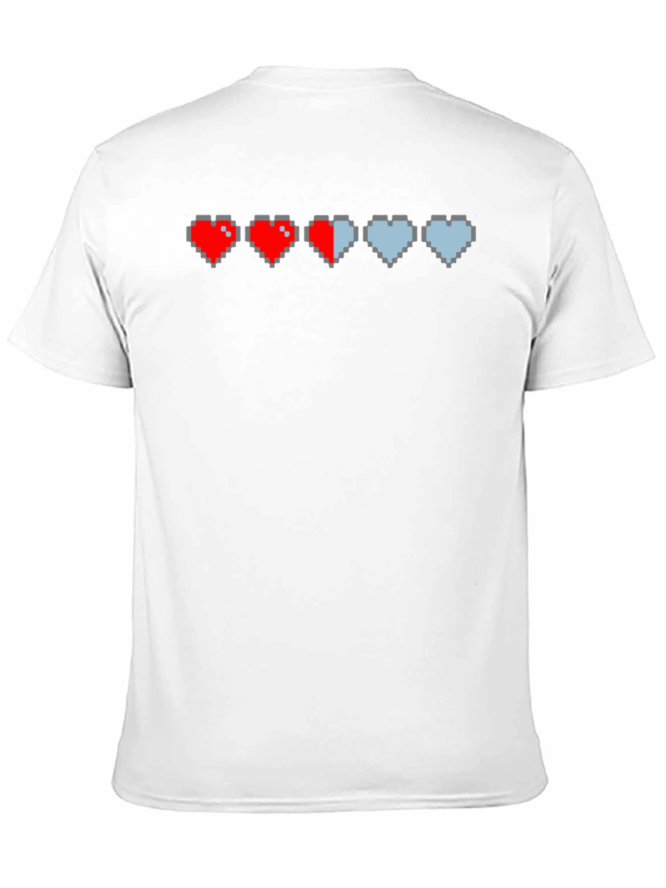 Gamer Pixel Heart T-Shirt - Life Bar Design
