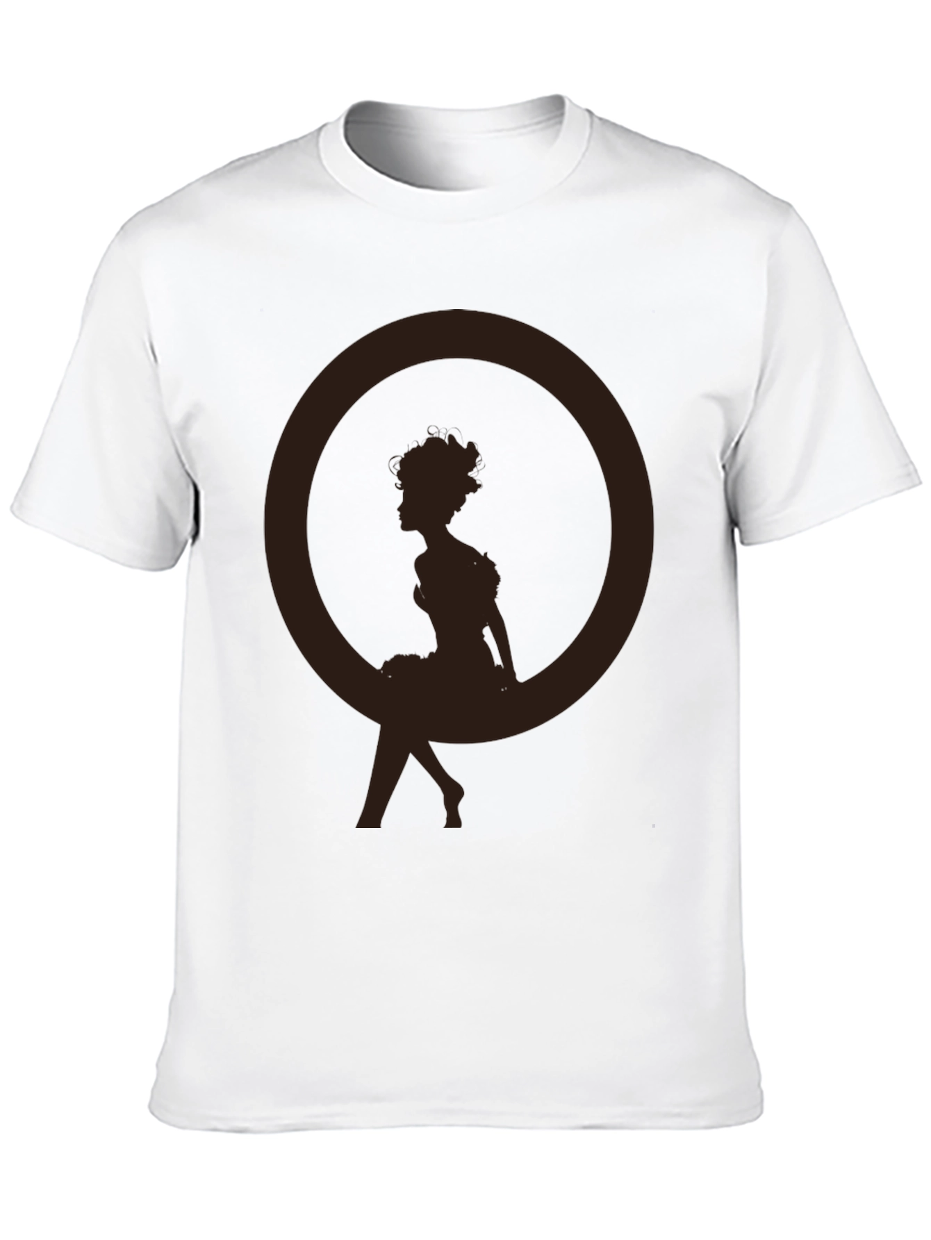 Silhouette Girl Tee - Casual Graphic T-Shirt