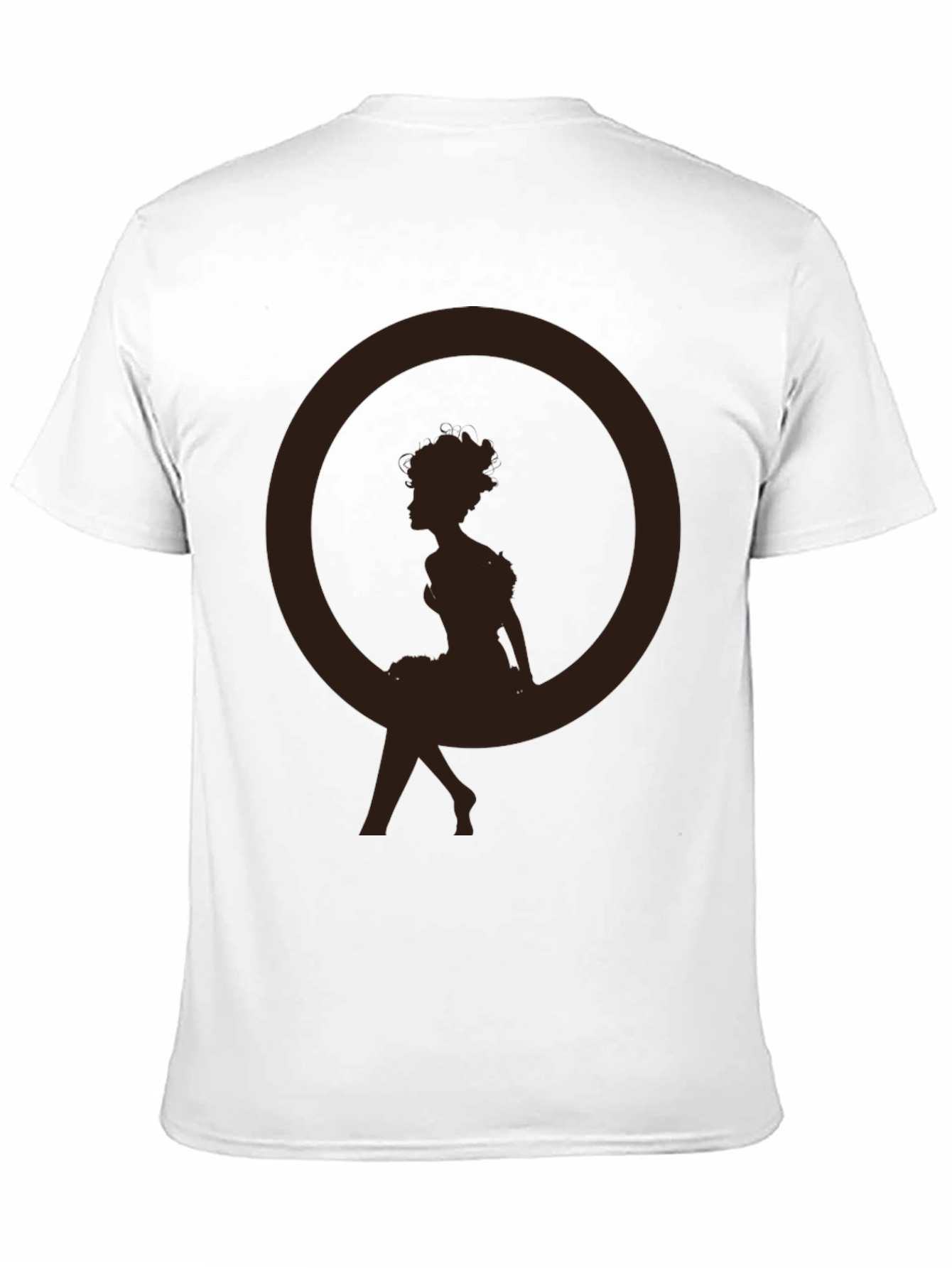 Silhouette Girl Tee - Casual Graphic T-Shirt