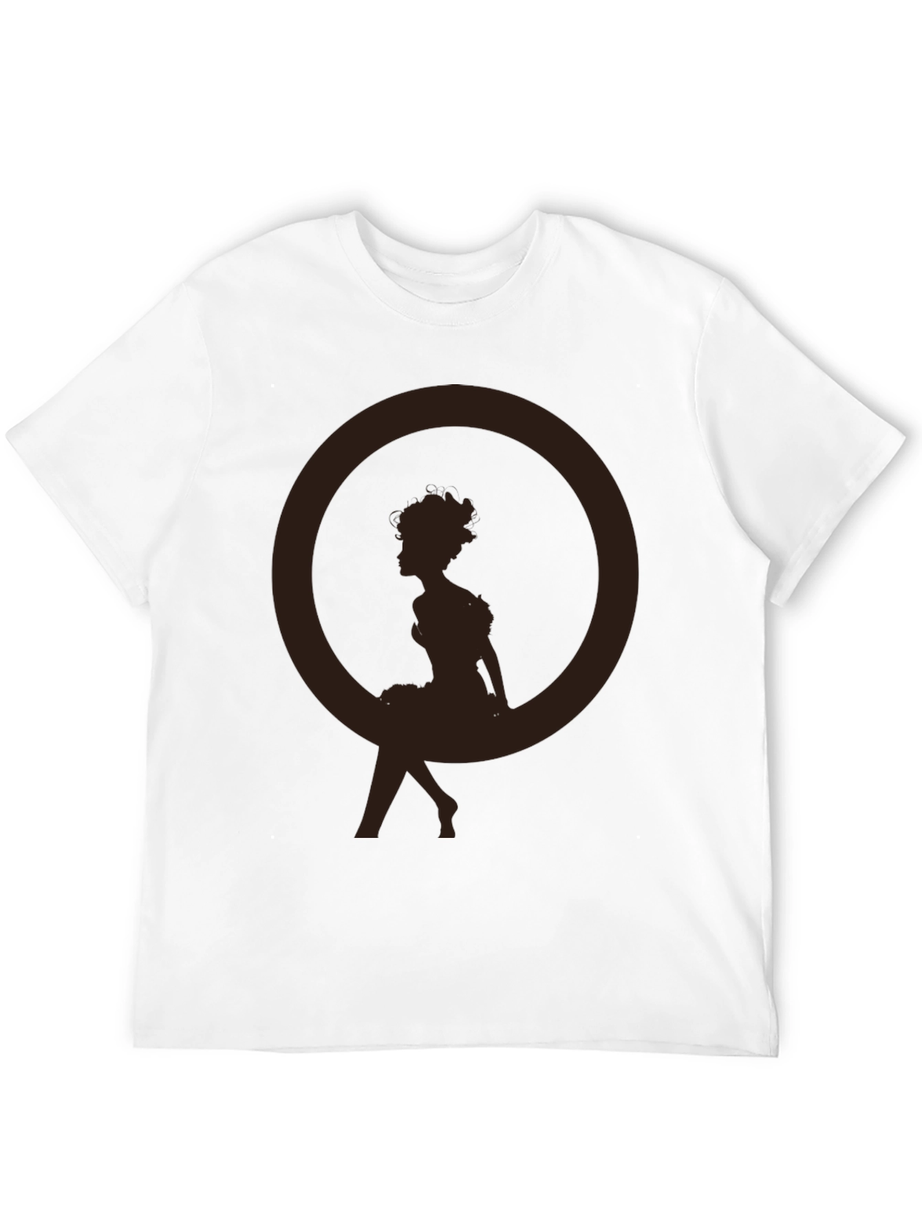 Silhouette Girl Tee - Casual Graphic T-Shirt