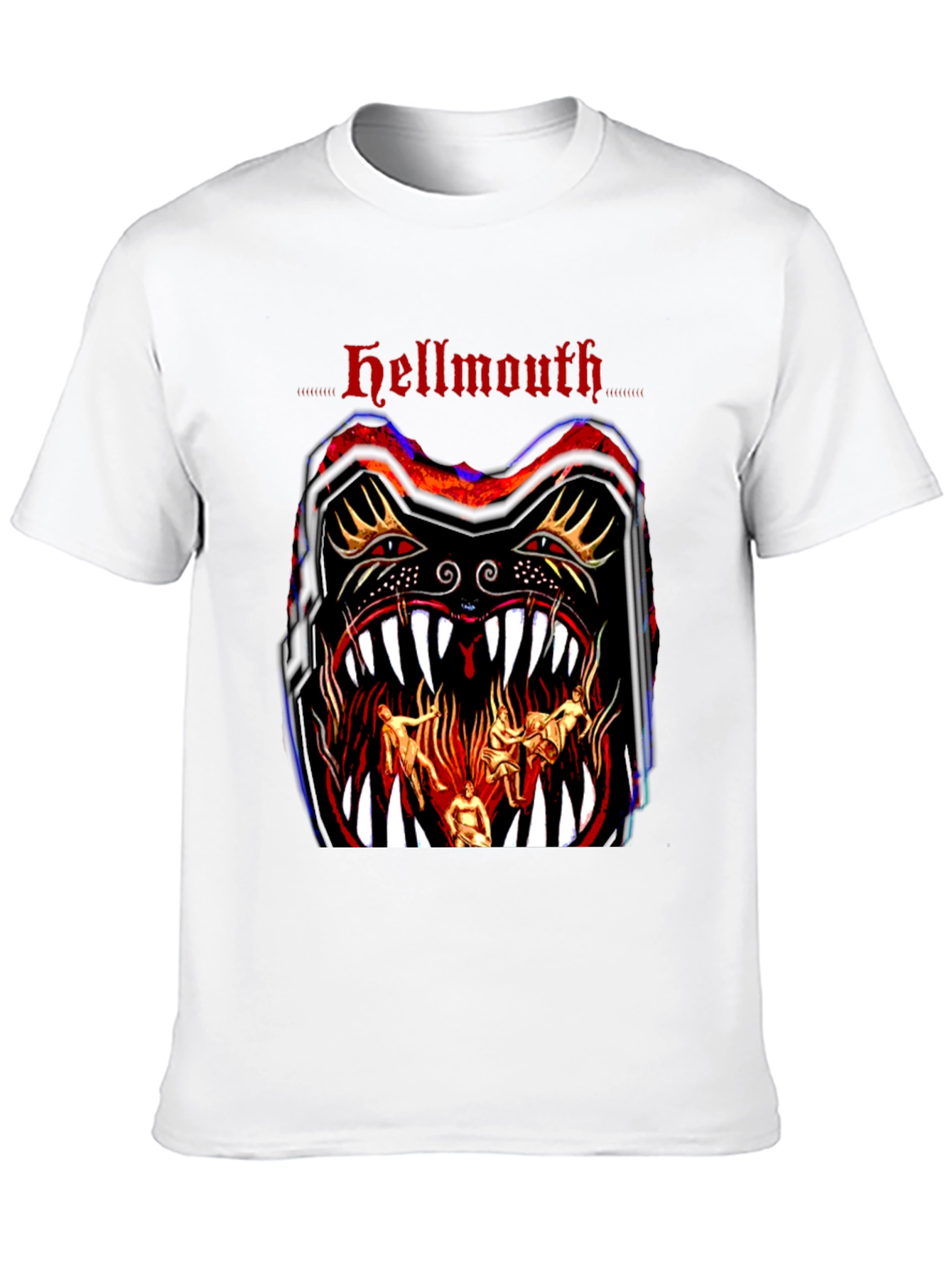 Hellmouth Graphic Print Black T-Shirt