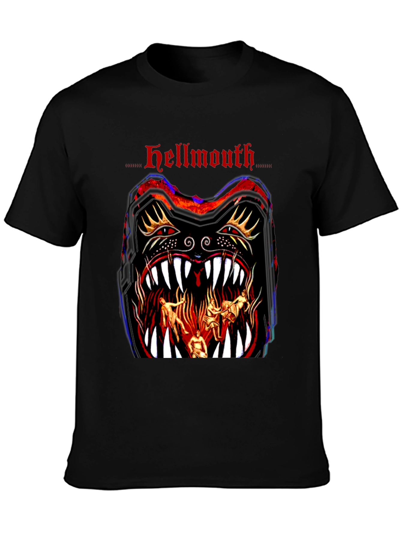Hellmouth Graphic Print Black T-Shirt