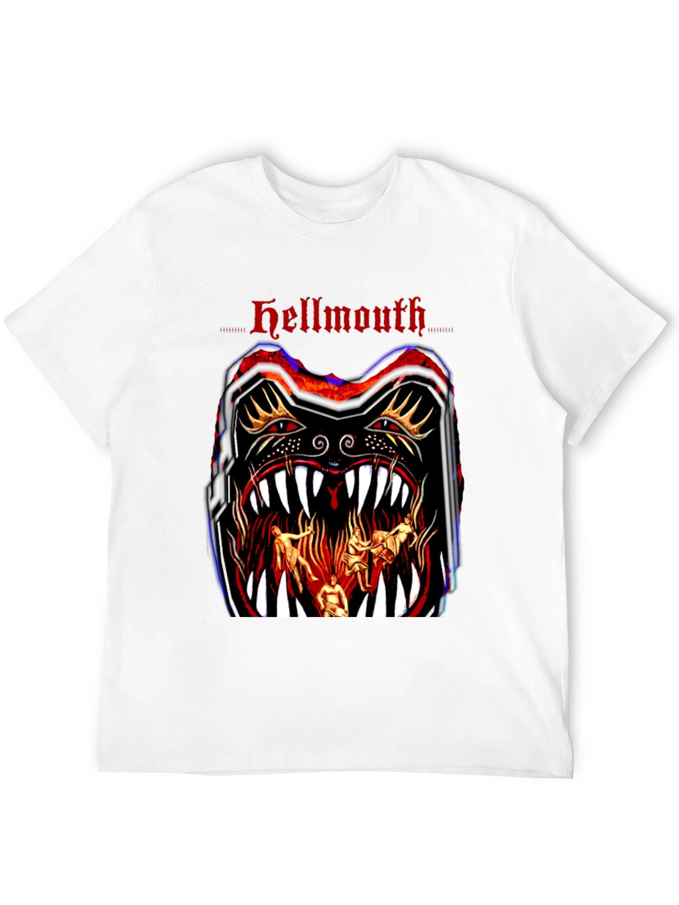 Hellmouth Graphic Print Black T-Shirt
