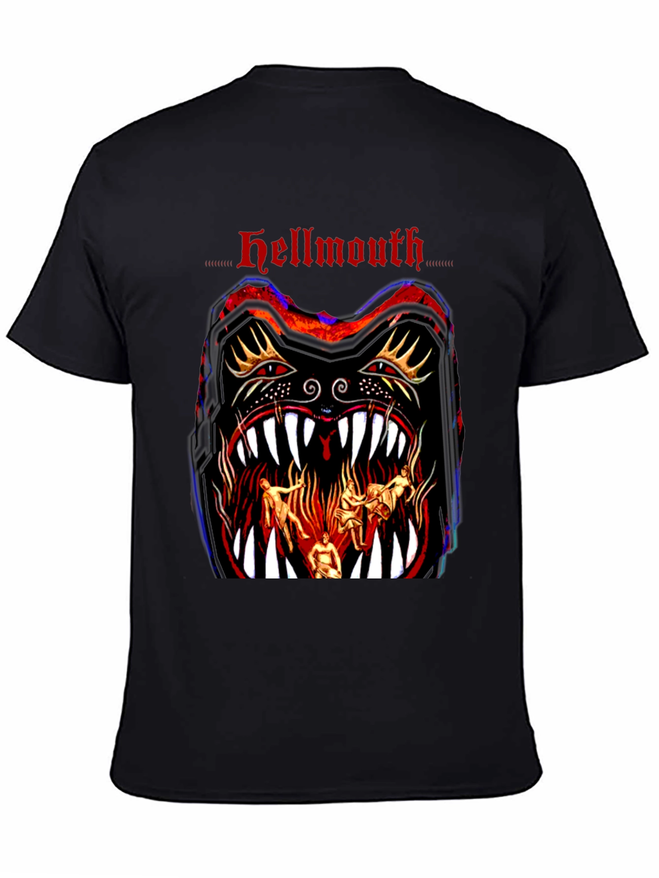 Hellmouth Graphic Print Black T-Shirt