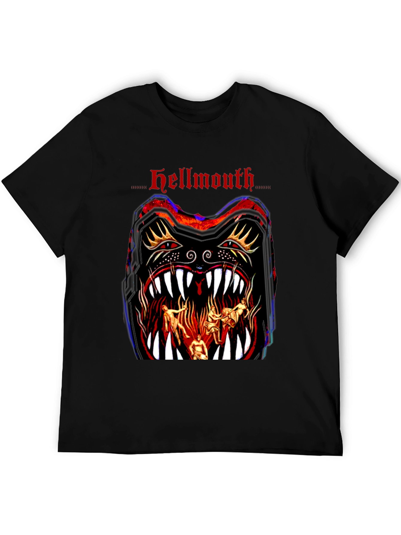 Hellmouth Graphic Print Black T-Shirt