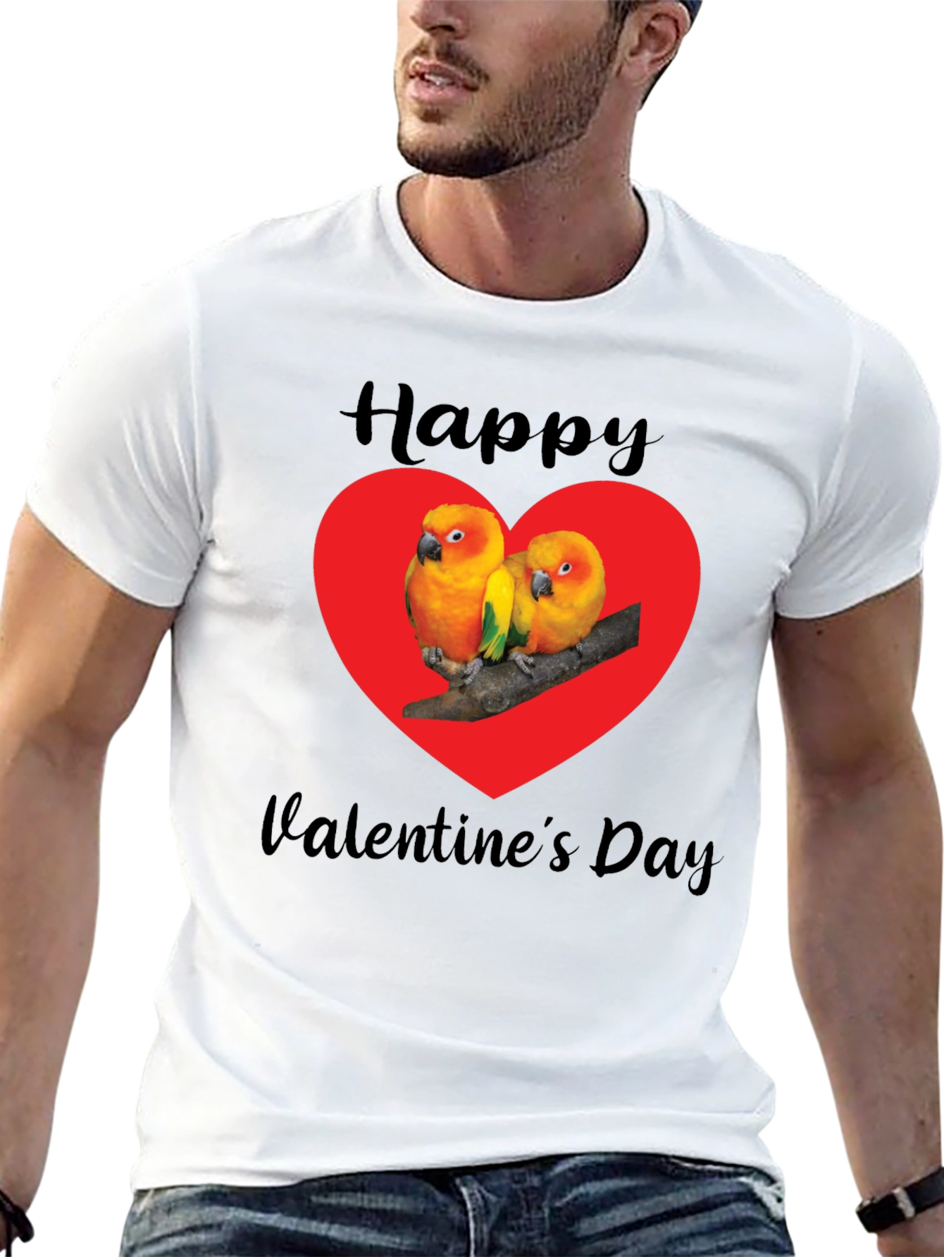 Valentines Day Parrots T-Shirt