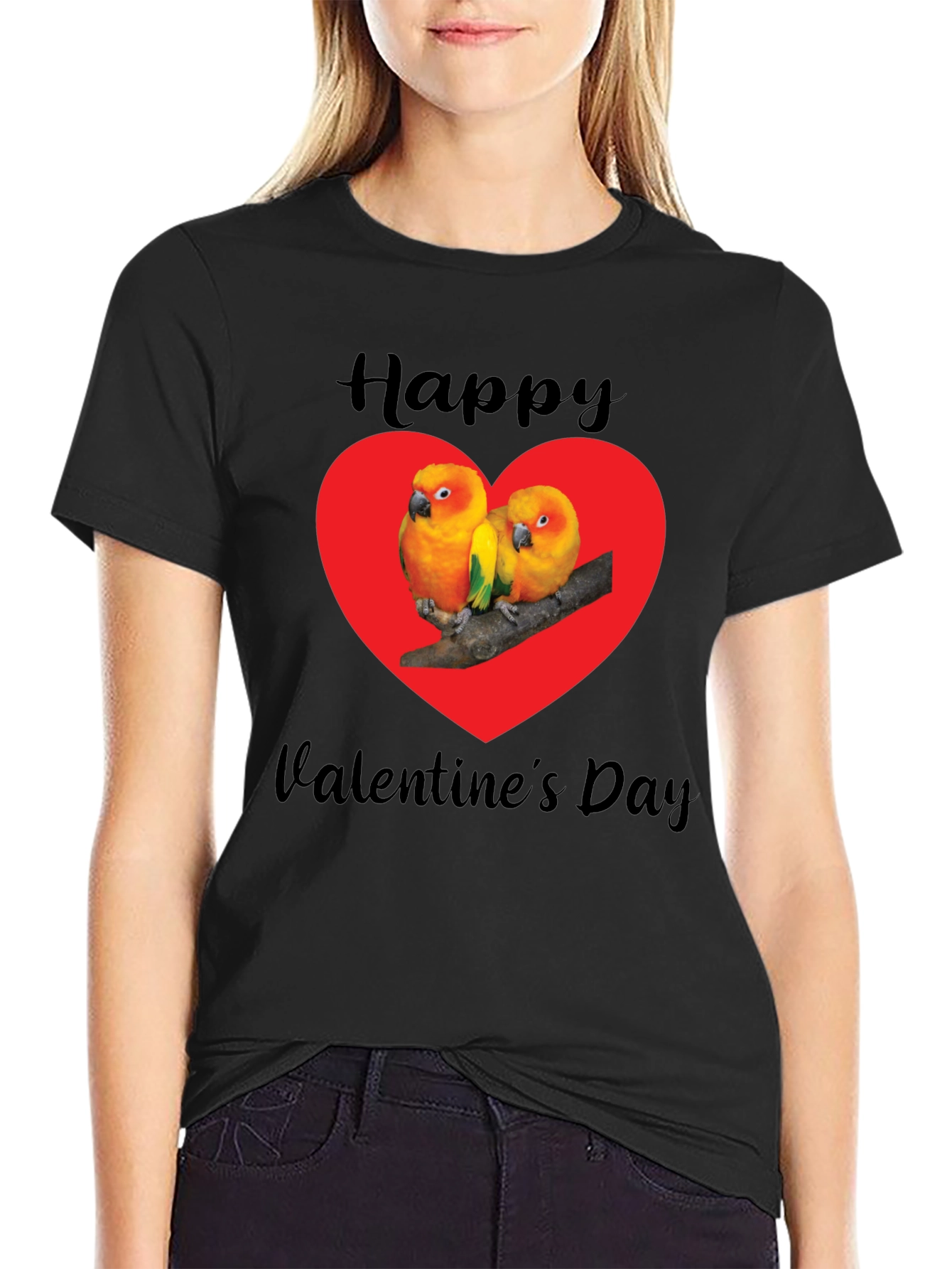 Valentines Day Parrots T-Shirt