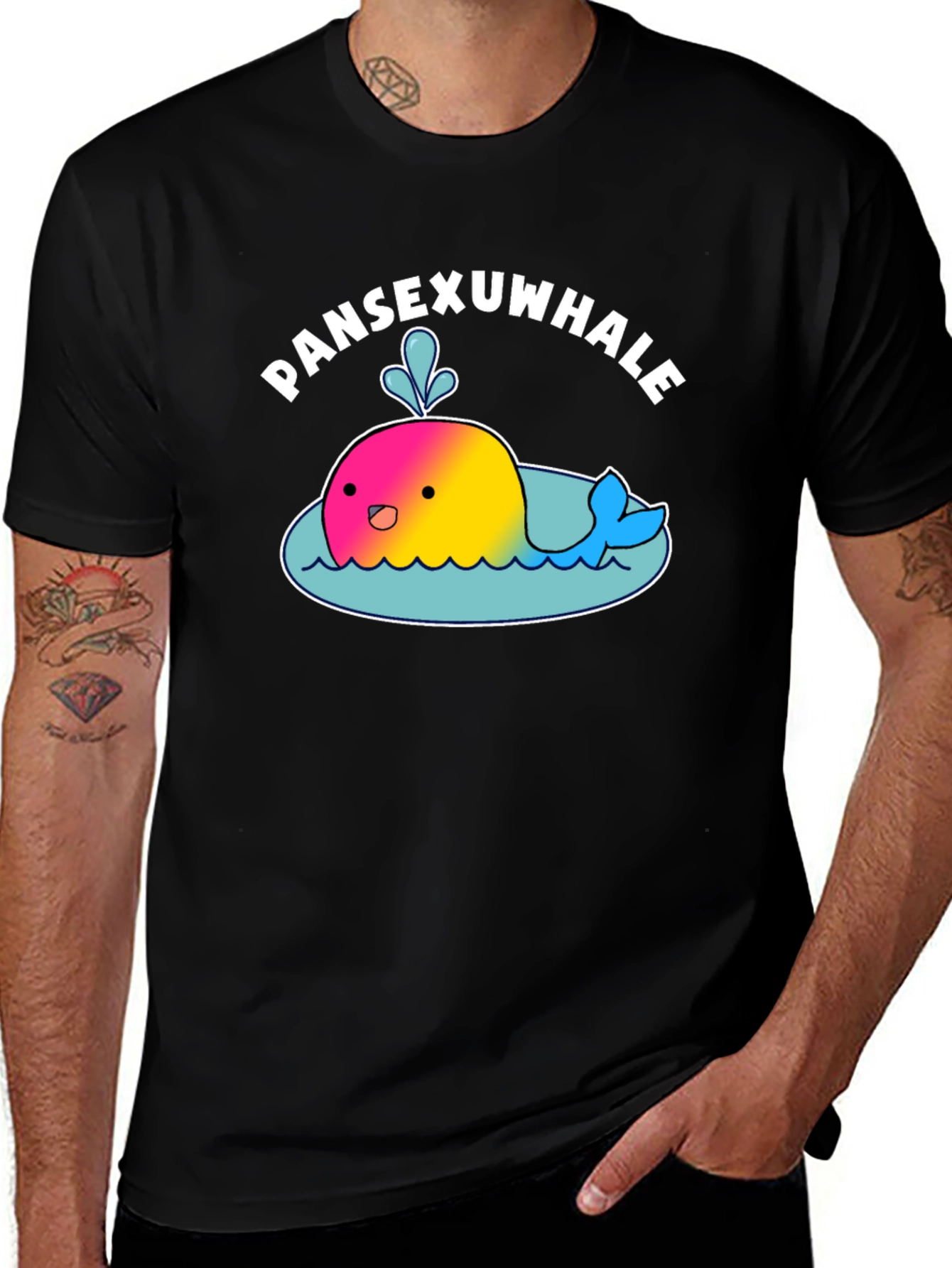Pansexwhale T-Shirt - Kawaii Pansexual Pride