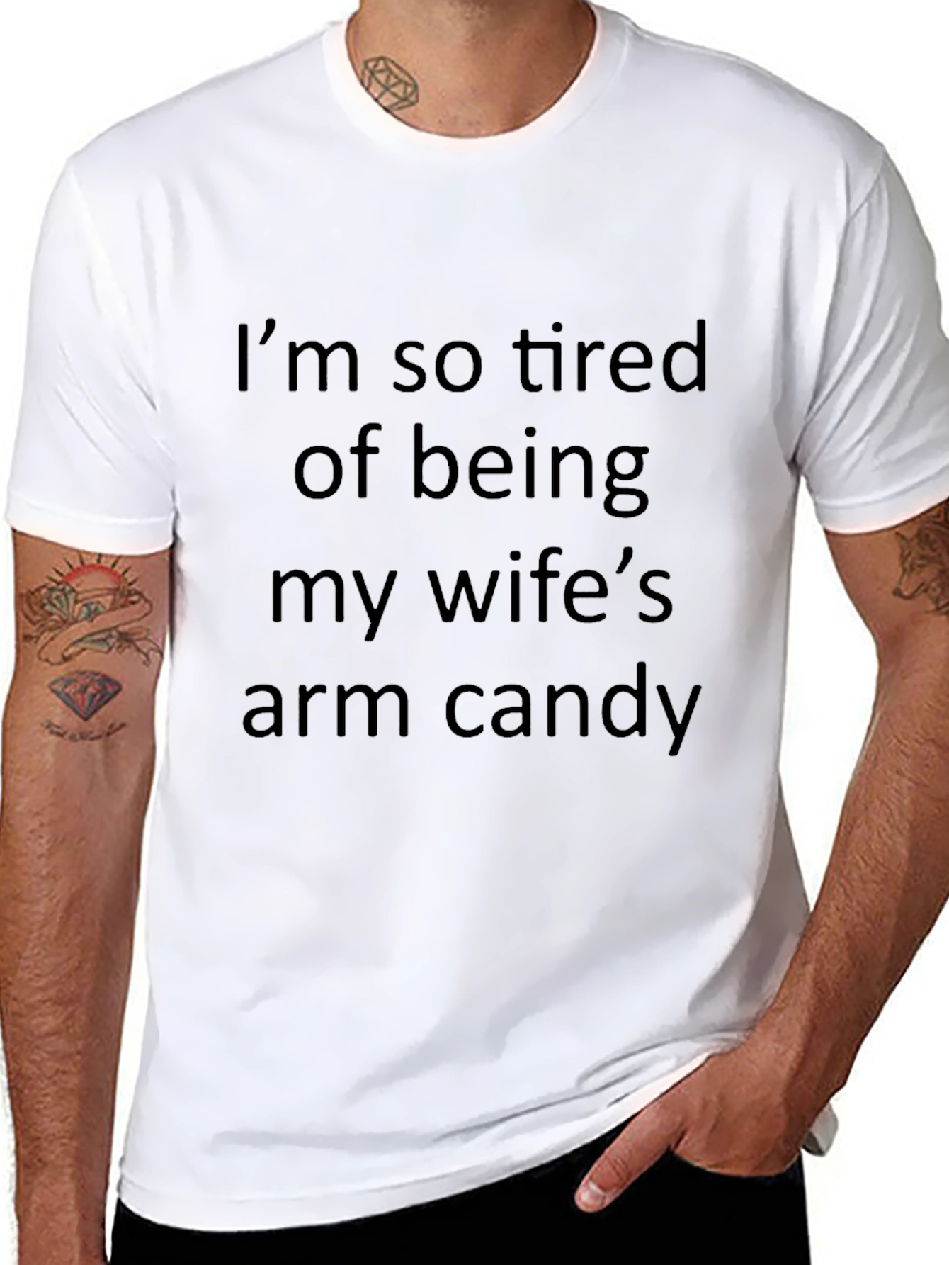 Funny Wifes Arm Candy Graphic Tee