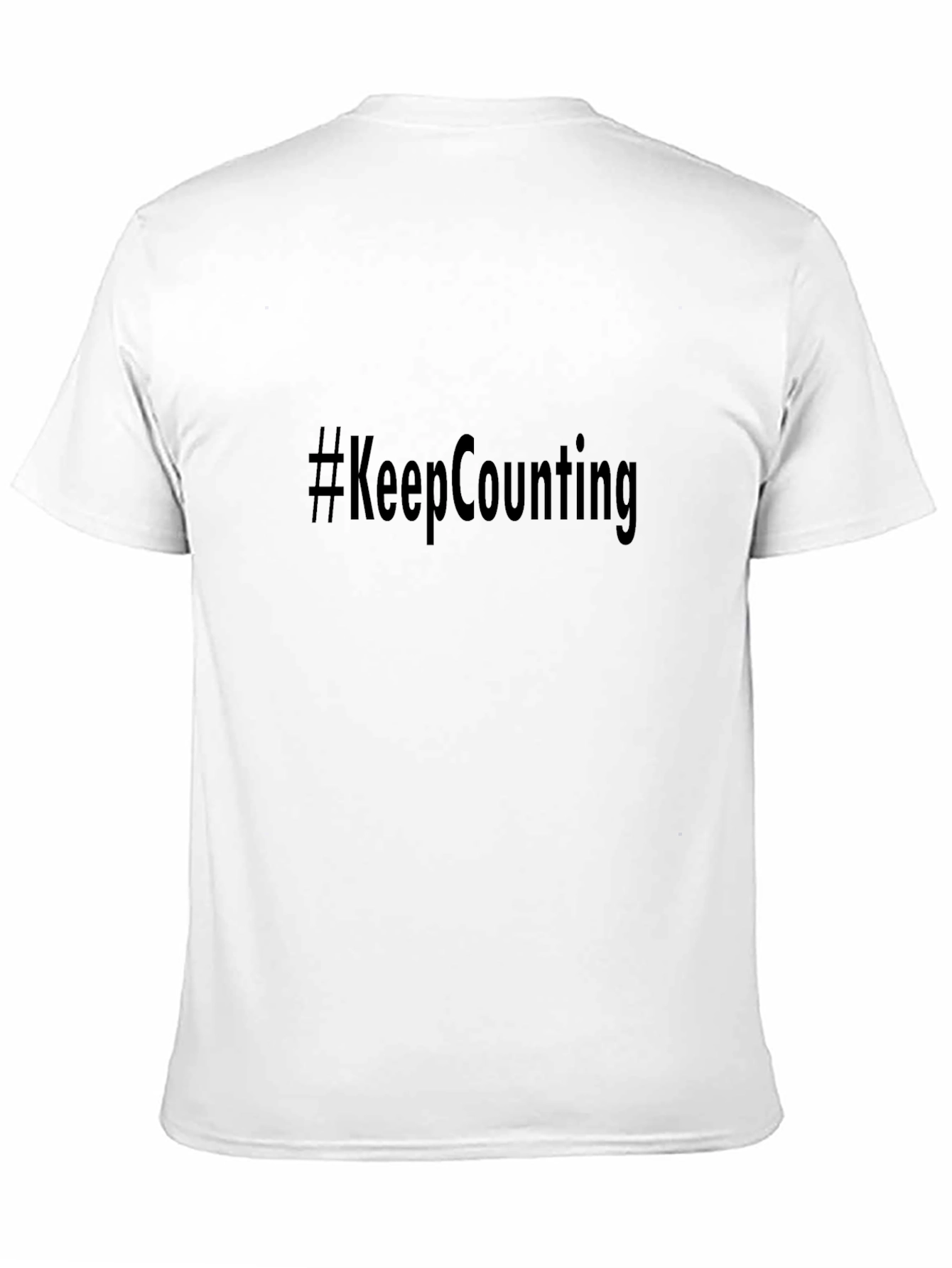 #KeepCounting Black Graphic Tee - Casual Comfort