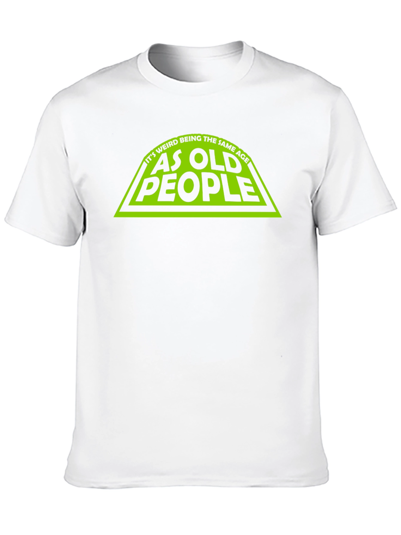 Funny Same Age as Old People Black T-Shirt