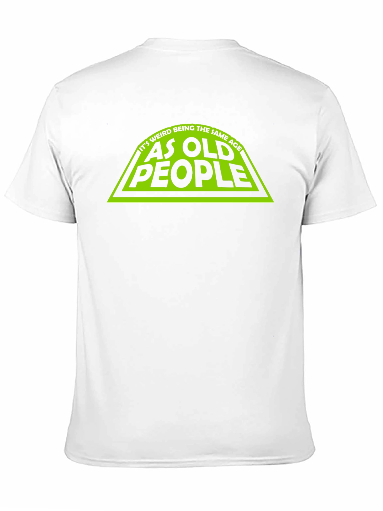 Funny Same Age as Old People Black T-Shirt