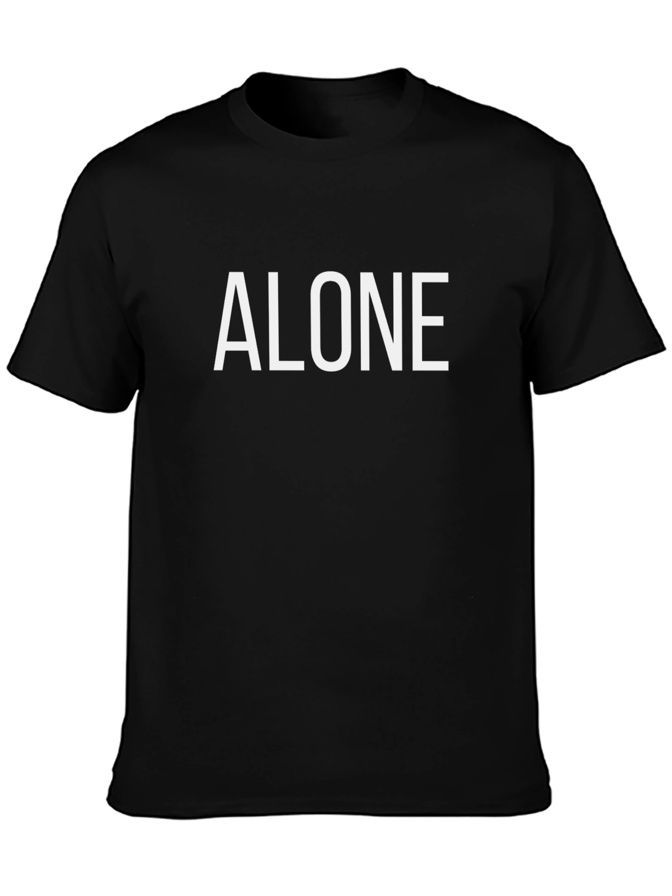 Alone Graphic Tee - Mens Black T-Shirt