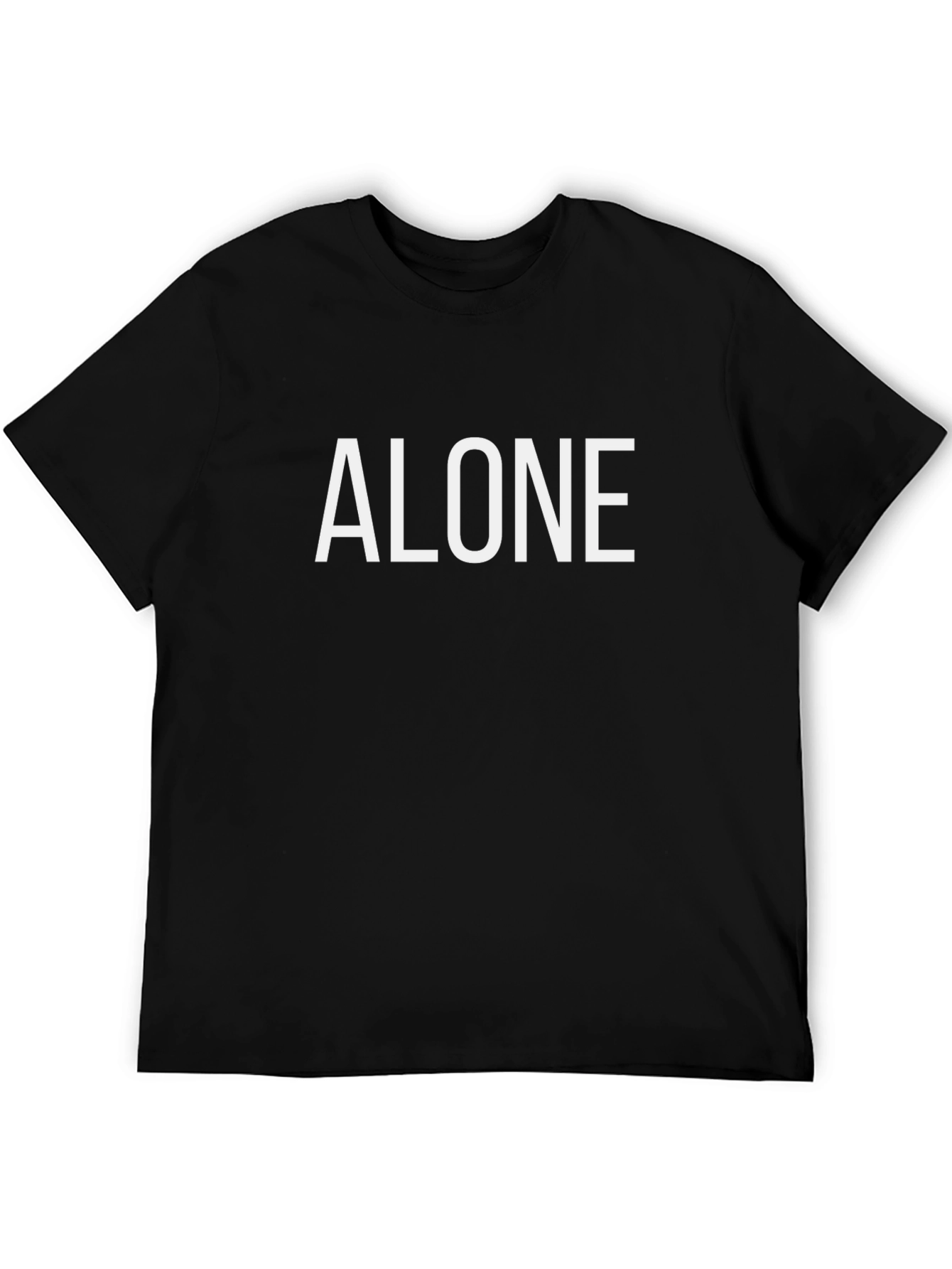 Alone Graphic Tee - Mens Black T-Shirt