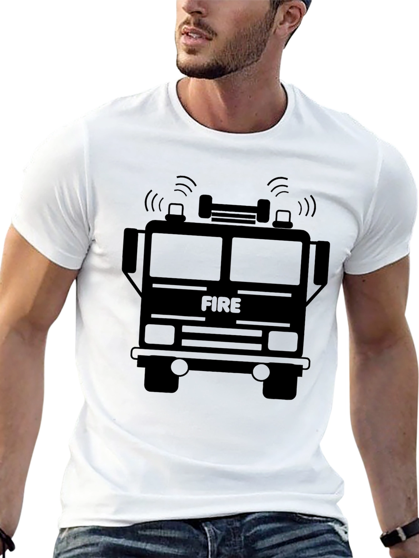 Fire Truck Graphic T-Shirt