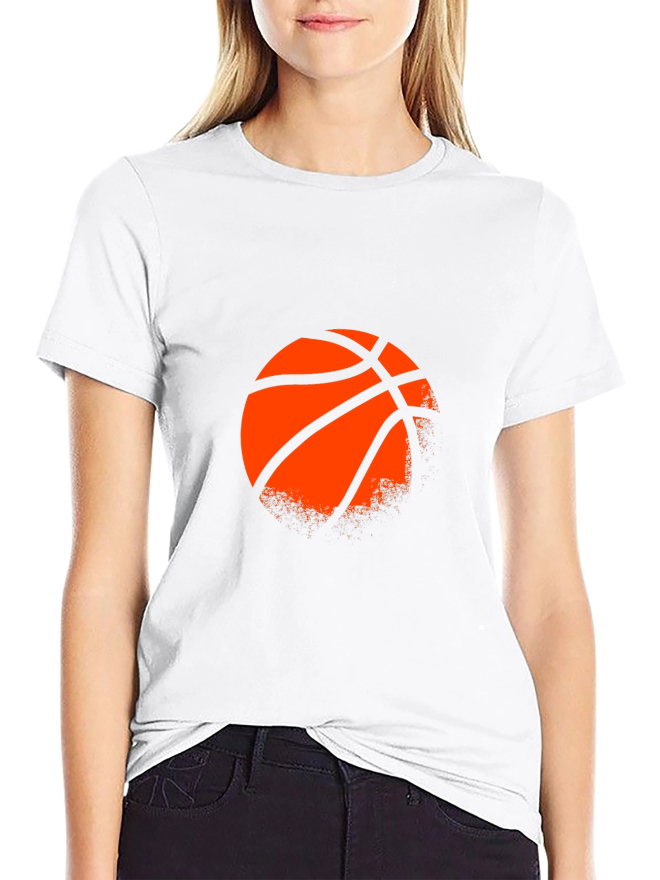 Basketball Graphic T-Shirt - Stylish Mens Black Tee
