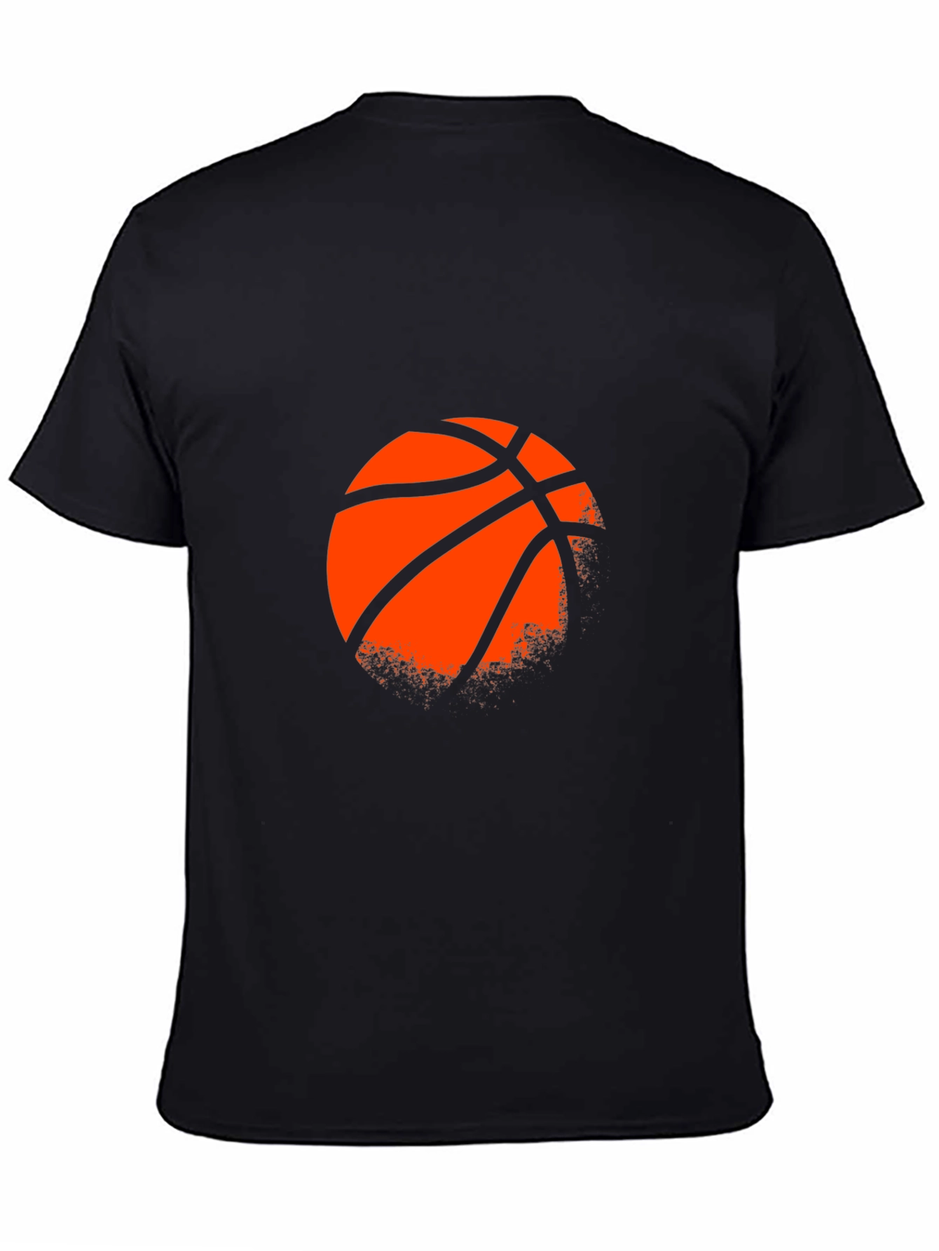 Basketball Graphic T-Shirt - Stylish Mens Black Tee